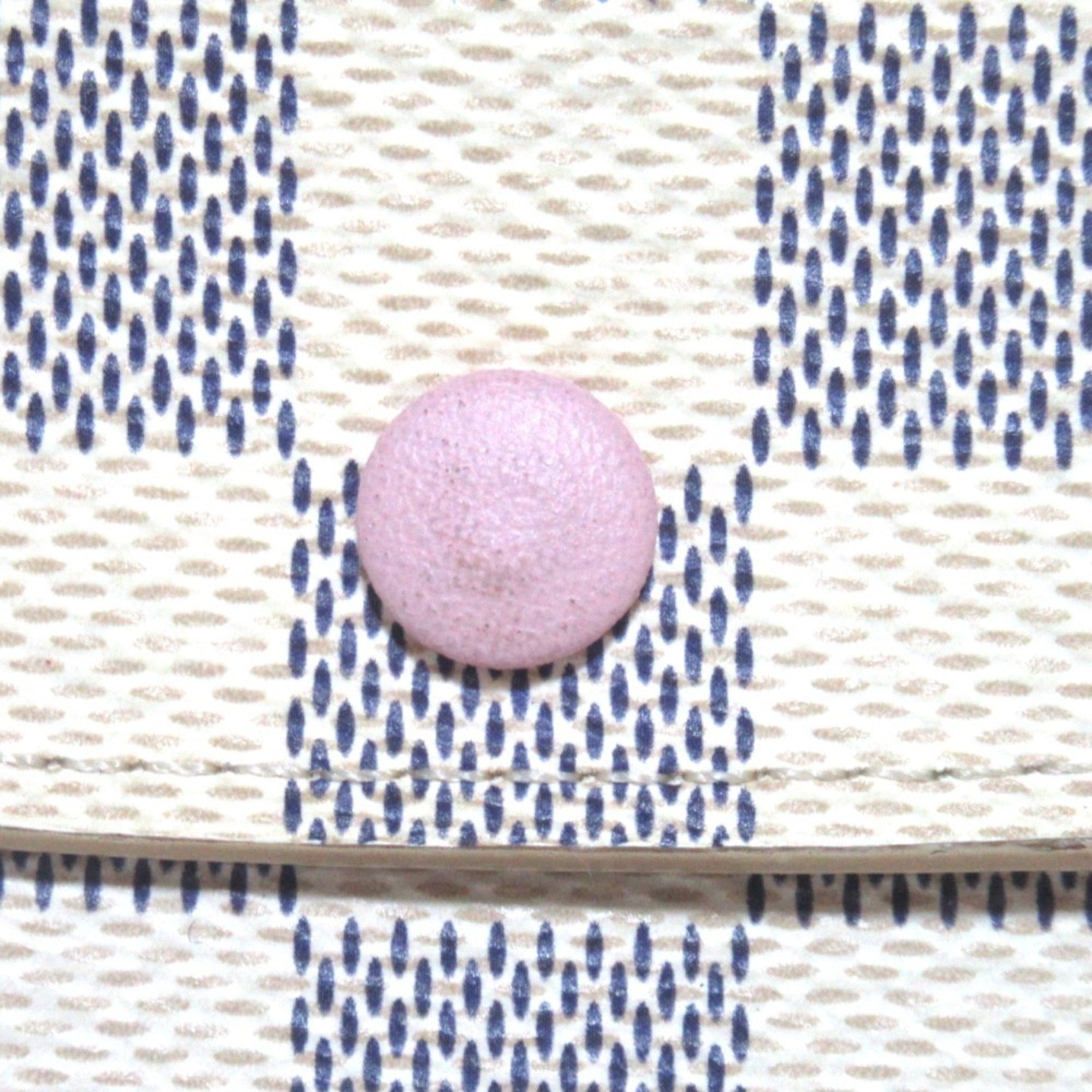 Louis Vuitton Ivory Navy Rose Ballerine Damier Azur Long Wallet (Bi-Fold) (Pre-Owned)