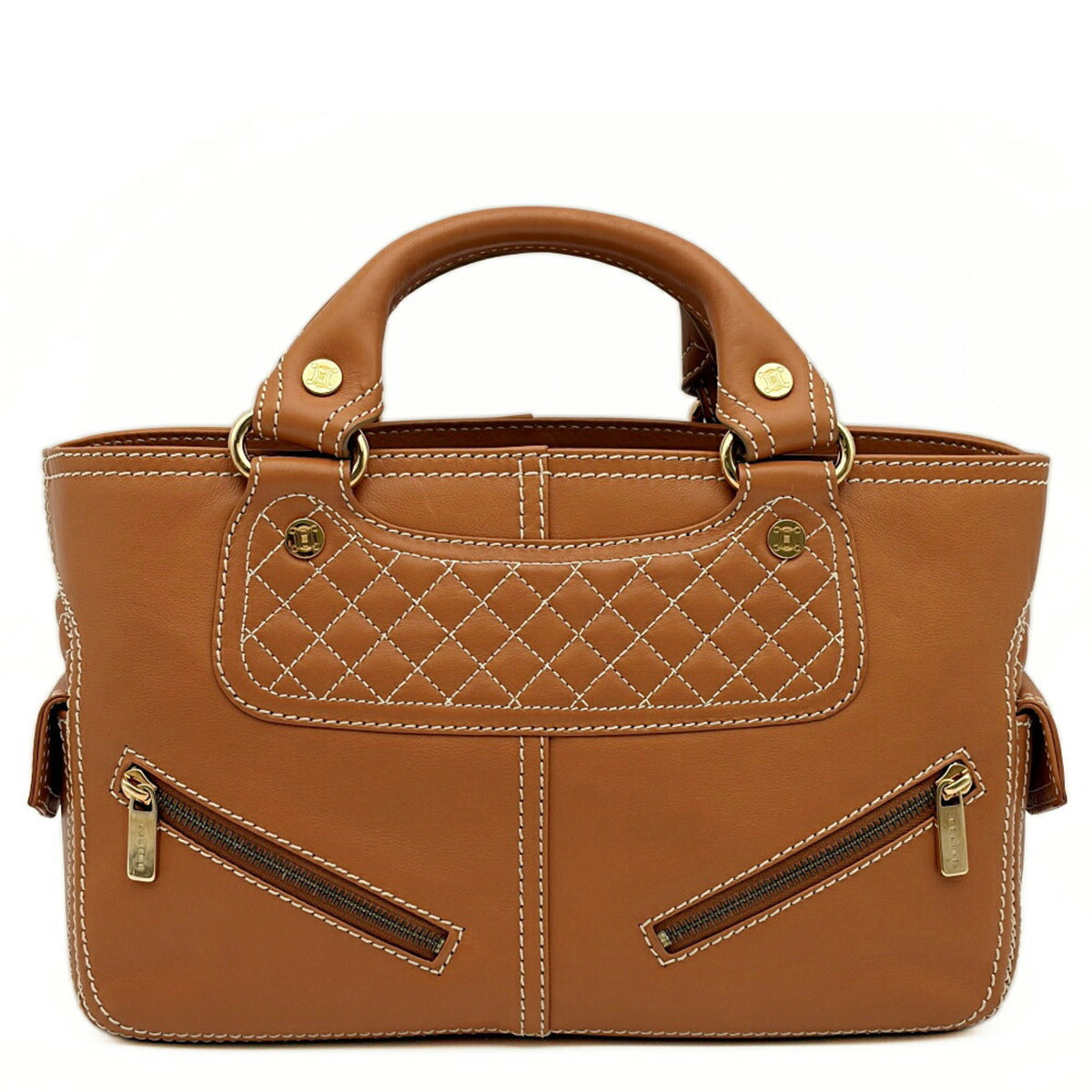 Celine Brown Camel Leather Handbag (Pre-Owned)