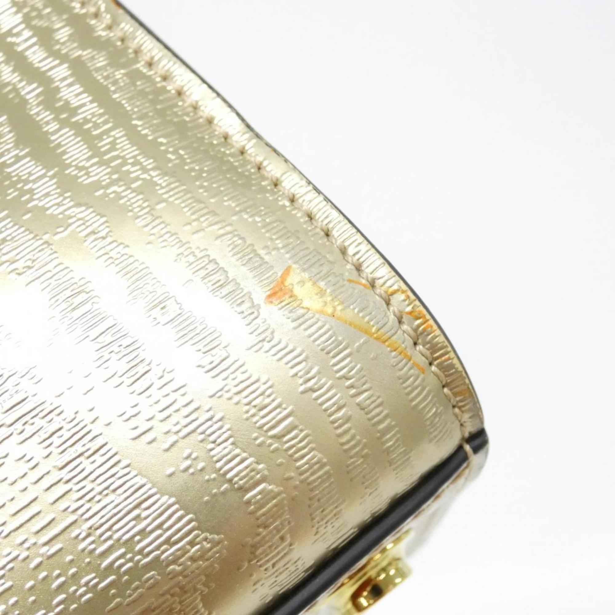 Louis Vuitton Black Gold Leather Handbag (Pre-Owned)