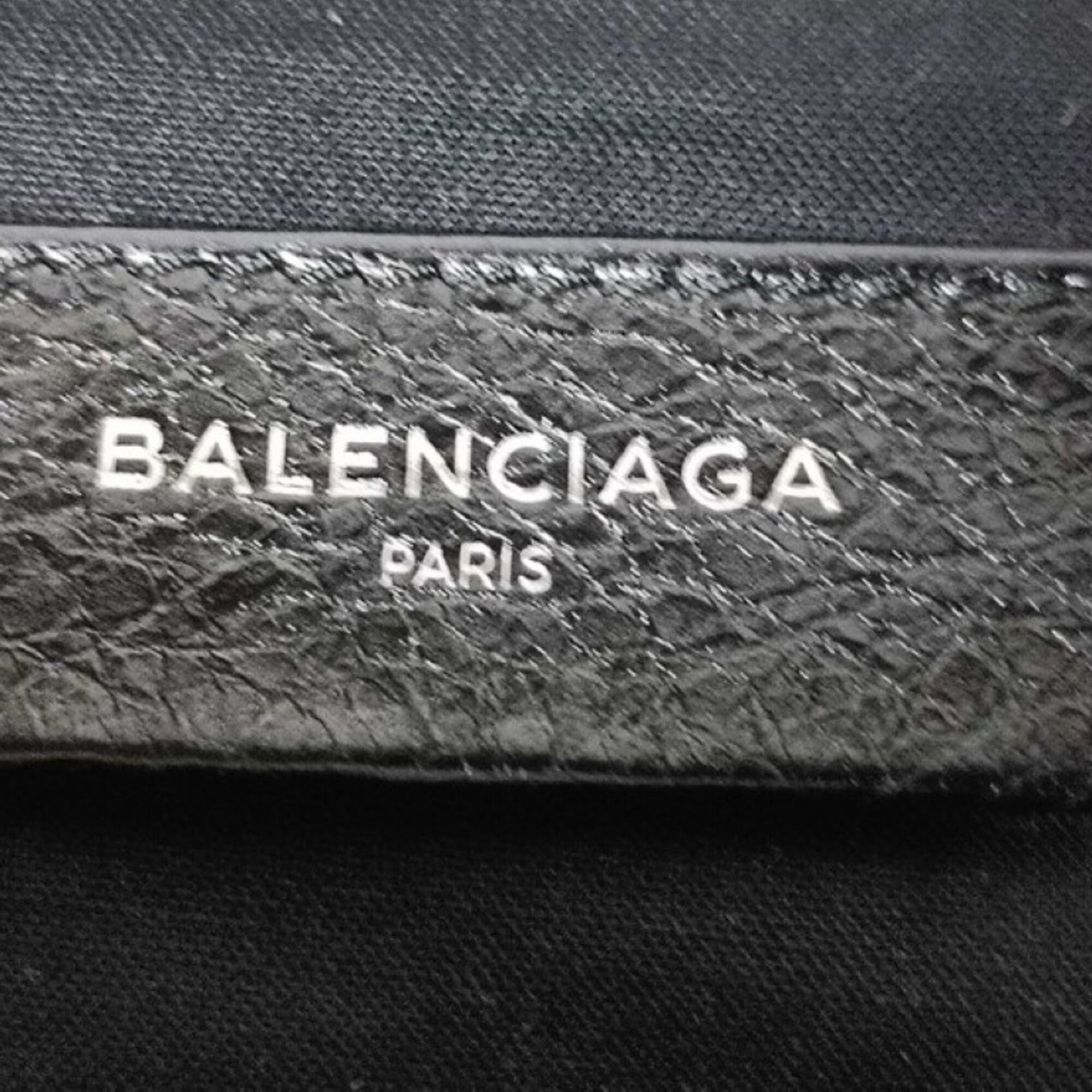 Balenciaga Black Leather Clutch Bag (Pre-Owned)