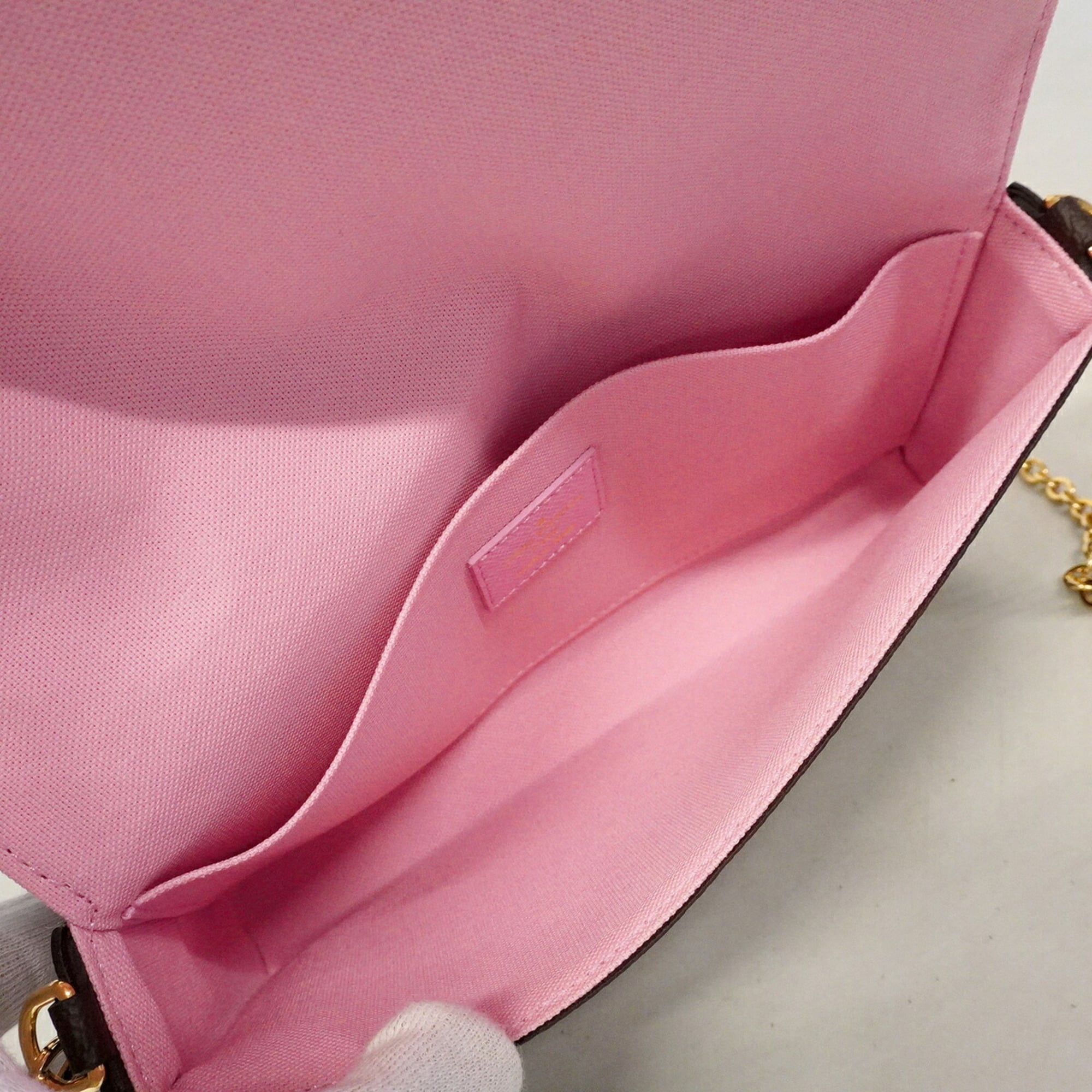 Louis Vuitton Brown Chain/Shoulder Wallet (Pre-Owned)