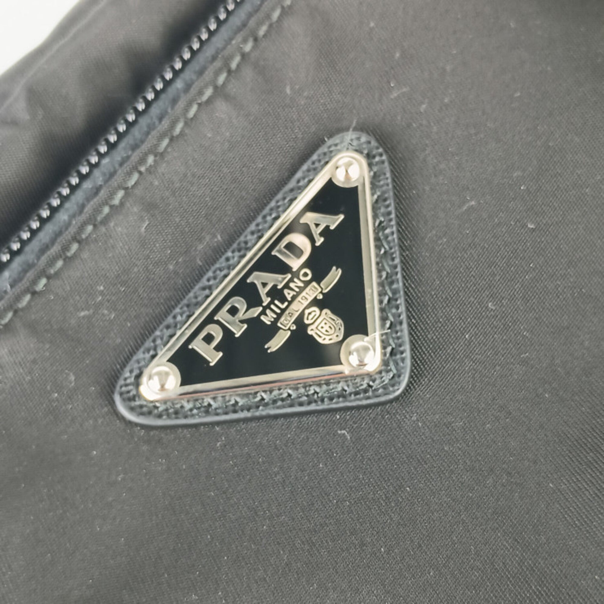 Prada Black Nylon Clutch Bag (Pre-Owned)