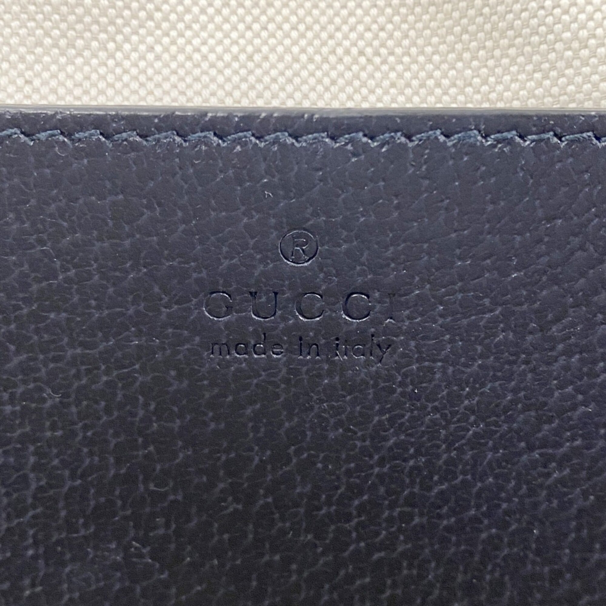 Gucci Navy Pvc Handbag (Pre-Owned)