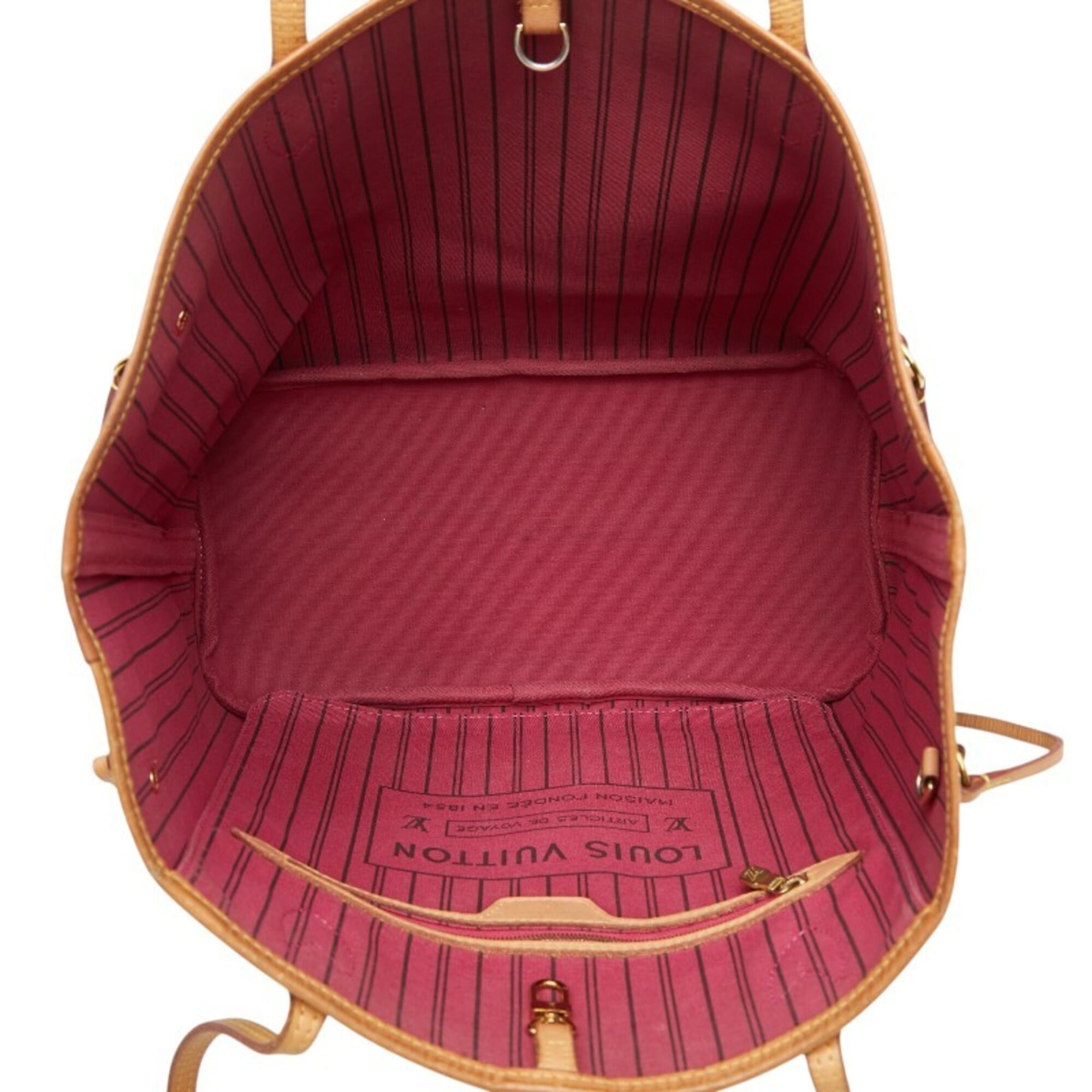 Louis Vuitton Brown Pink Pvc Leather Shoulder Bag Tote Bag (Pre-Owned)