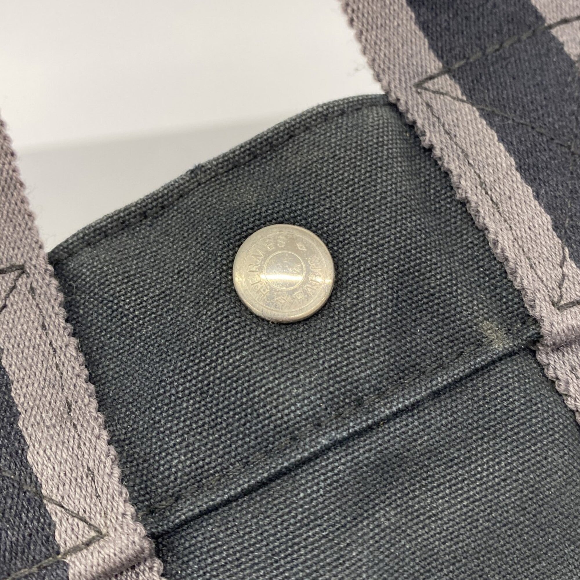 Hermes Black Canvas Handbag (Pre-Owned)