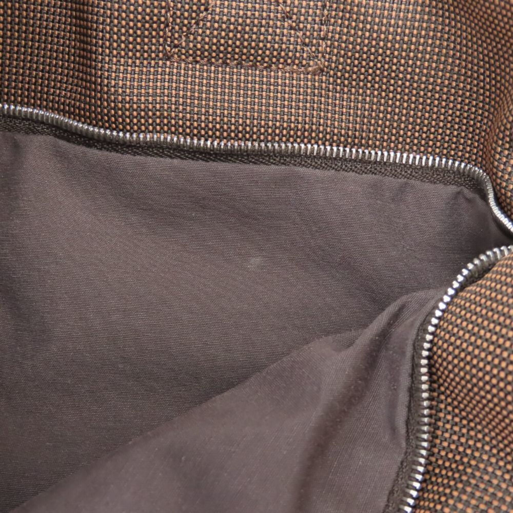 Hermes Brown Polyester Polyamide Tote Bag (Pre-Owned)