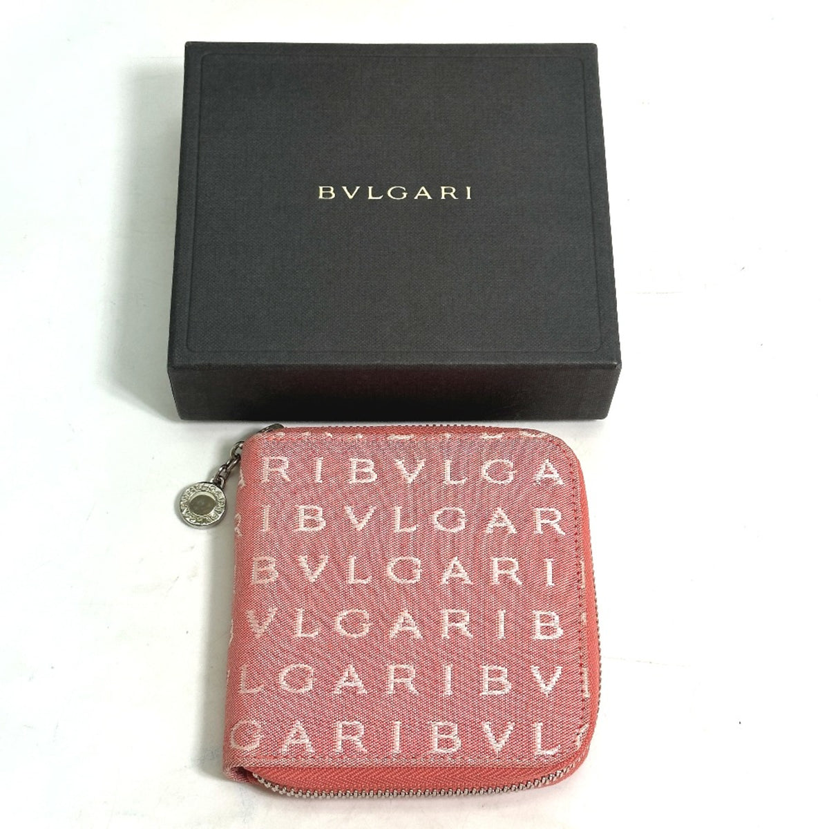 Bvlgari Pink Cloth Wallet (Bi-Fold) (Pre-Owned)