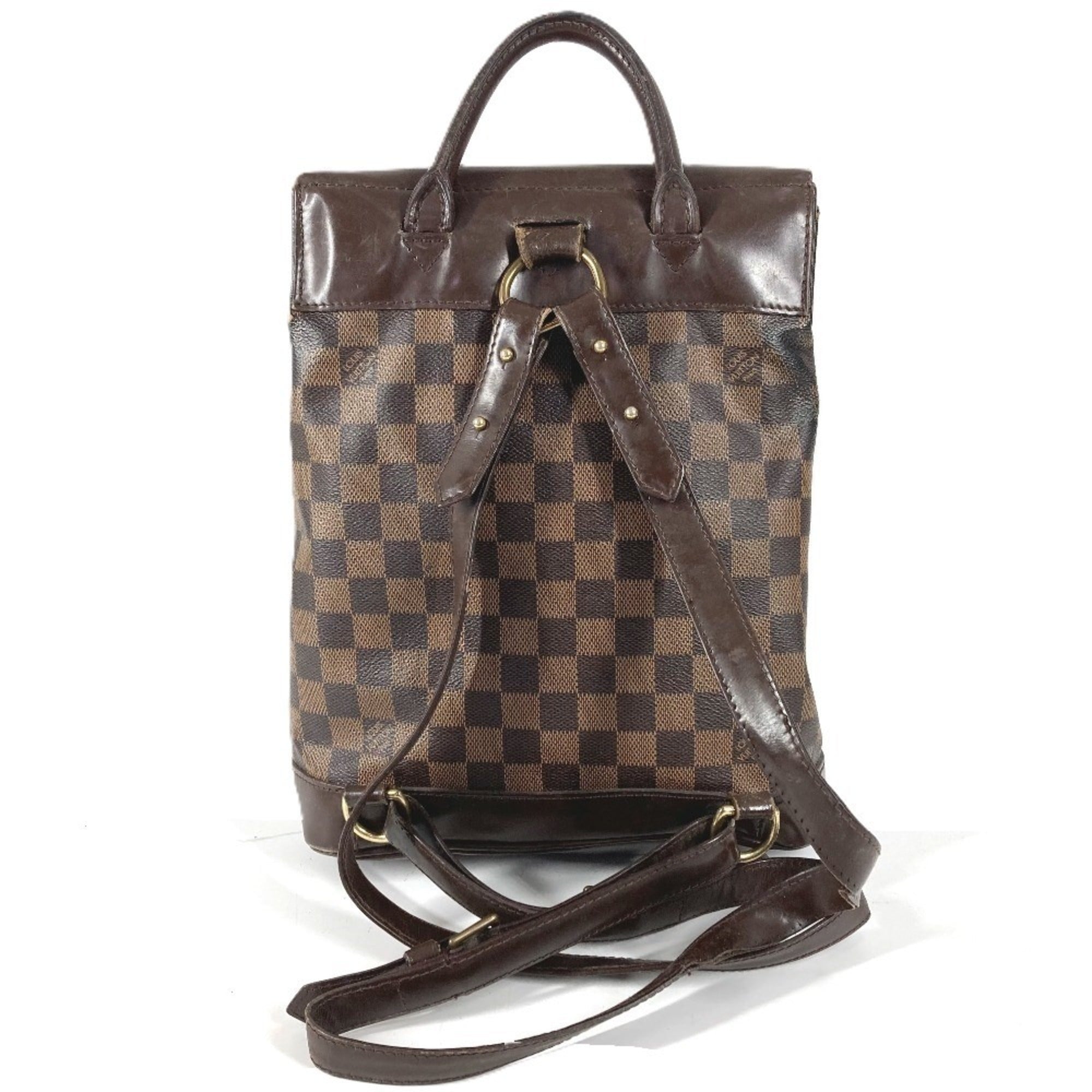 Louis Vuitton Damier Brown Ebene Damier Canvas Backpack (Pre-Owned)