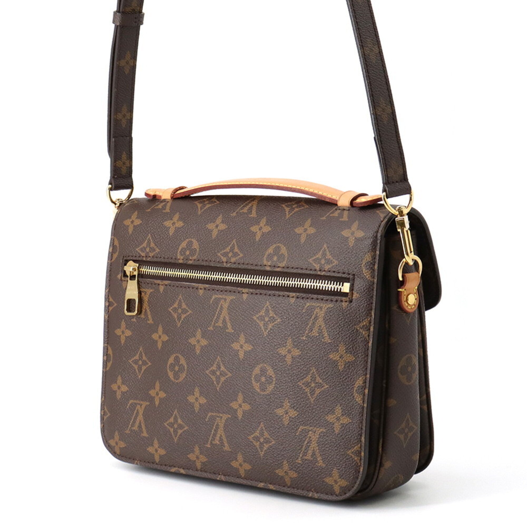 Louis Vuitton Brown Monogram Handbag Pochette (Pre-Owned)