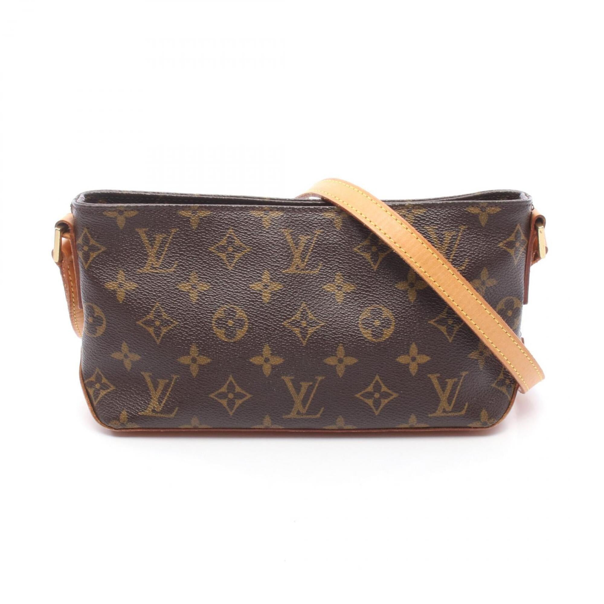 Louis Vuitton Brown Pvc Coated Canvas Leather Shoulder Bag (Pre-Owned)