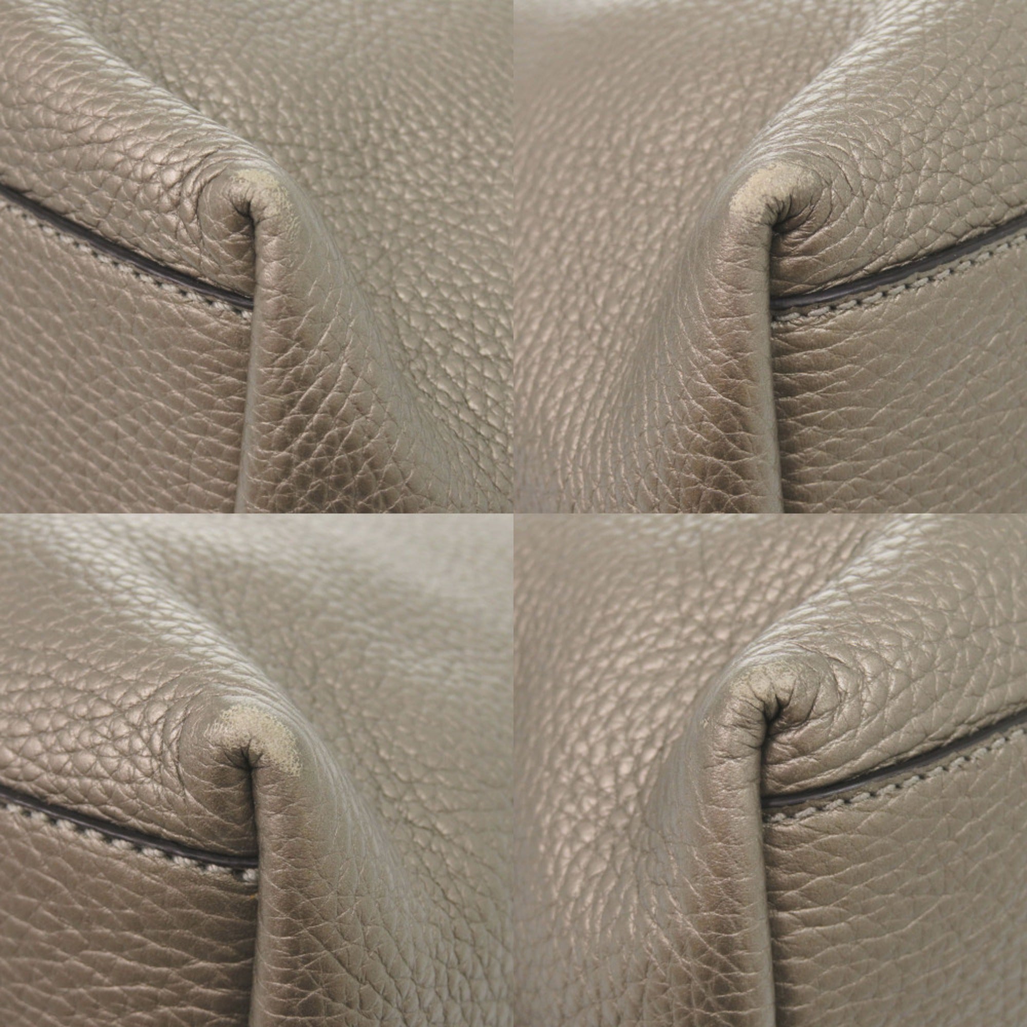 Tod's Gray Leather Tote Bag (Pre-Owned)
