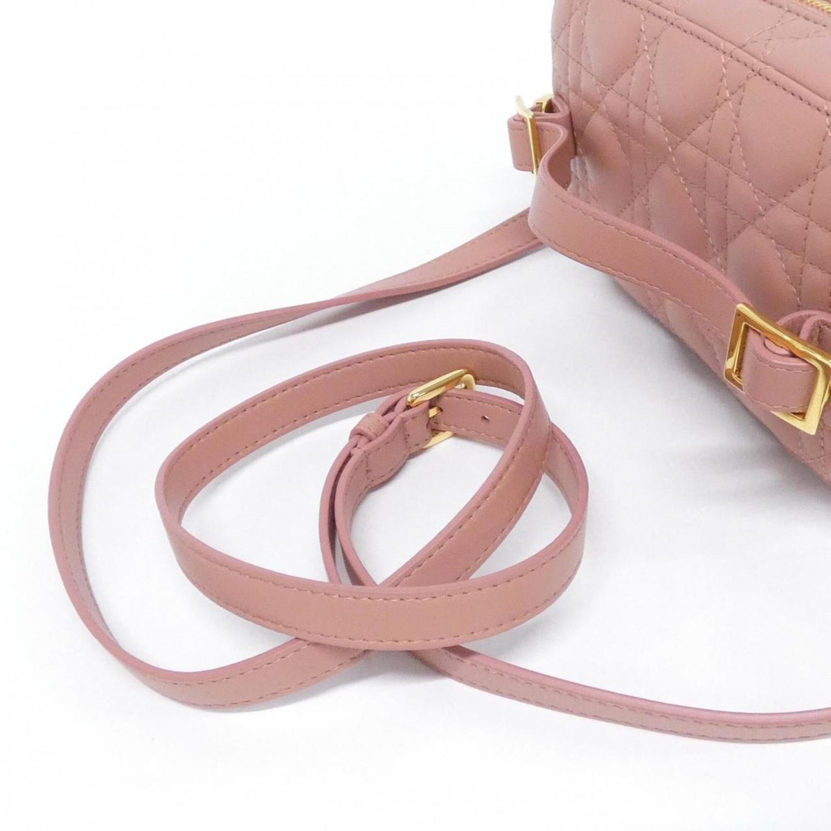Christian Dior Pink Leather Vanity Bag (Pre-Owned)