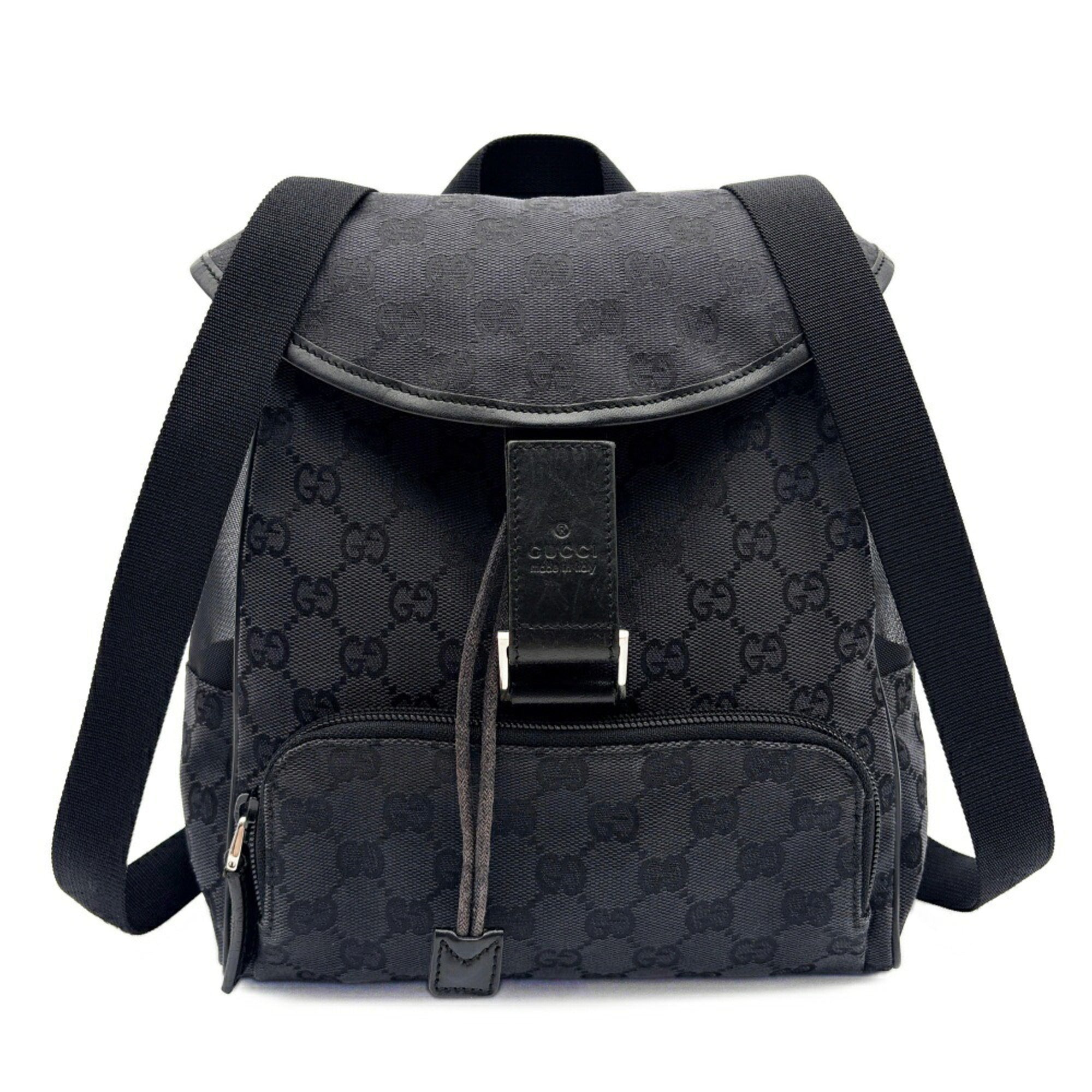 Gucci Black Gg Canvas Nylon (Pre-Owned)