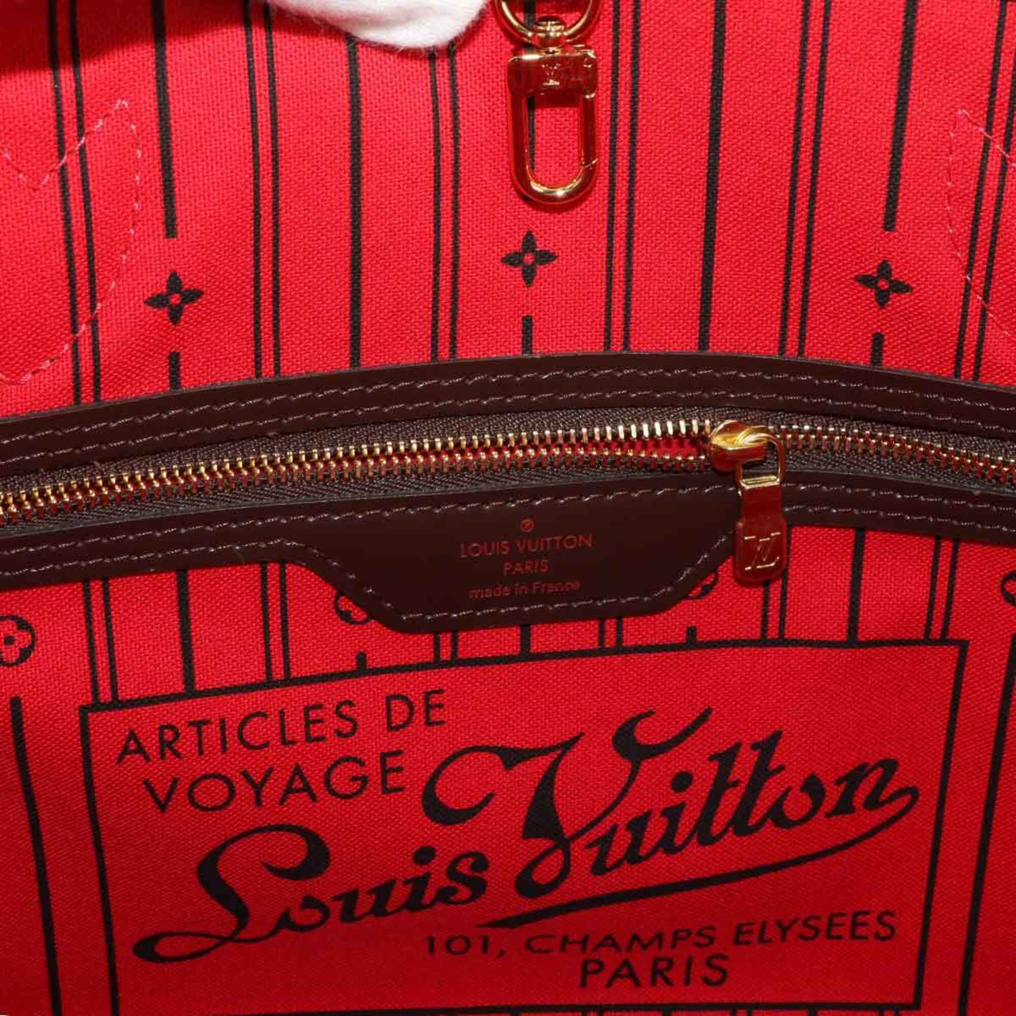 Louis Vuitton Ebene Damier Canvas Handbag Tote Bag (Pre-Owned)