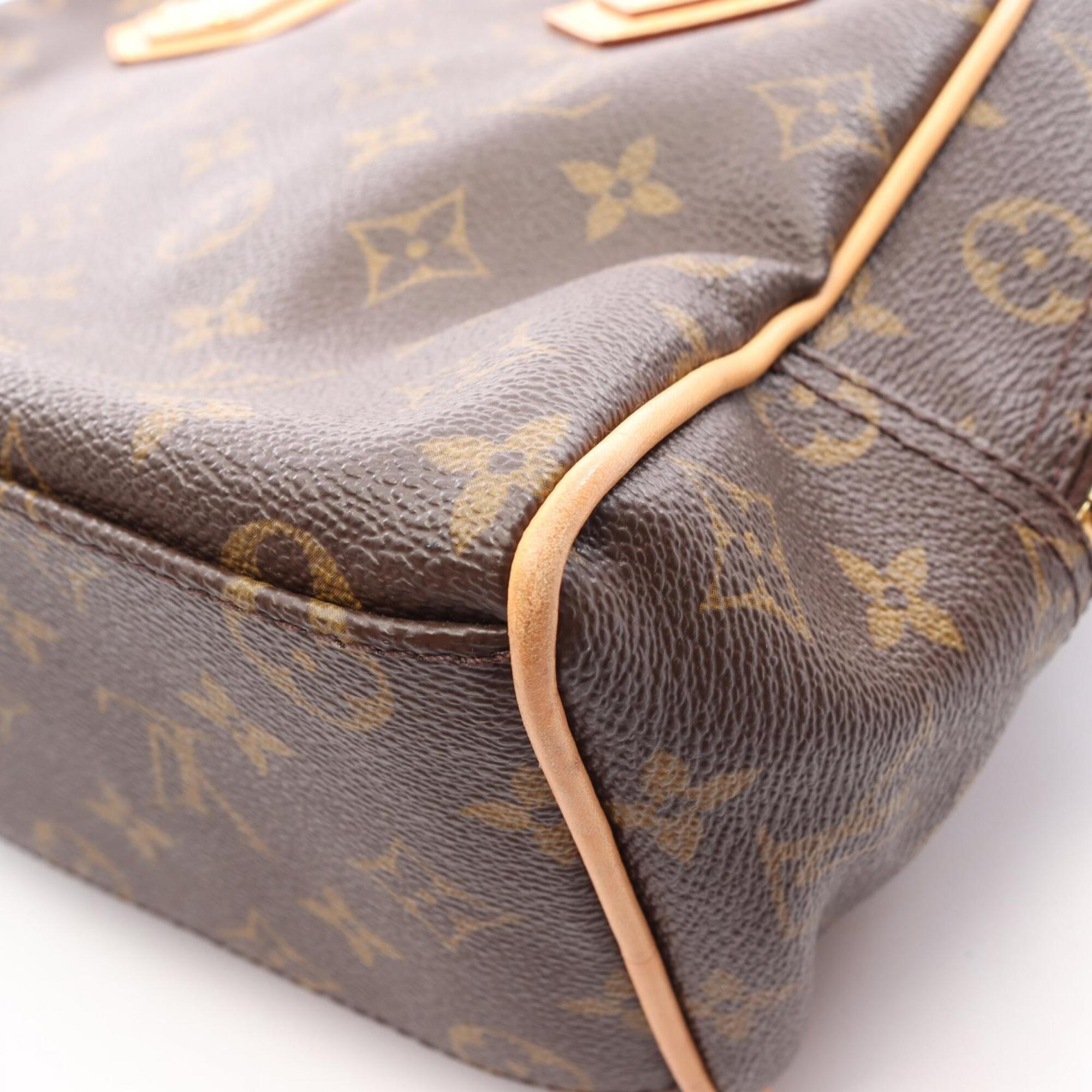 Louis Vuitton Brown Coated Canvas Leather Handbag (Pre-Owned)