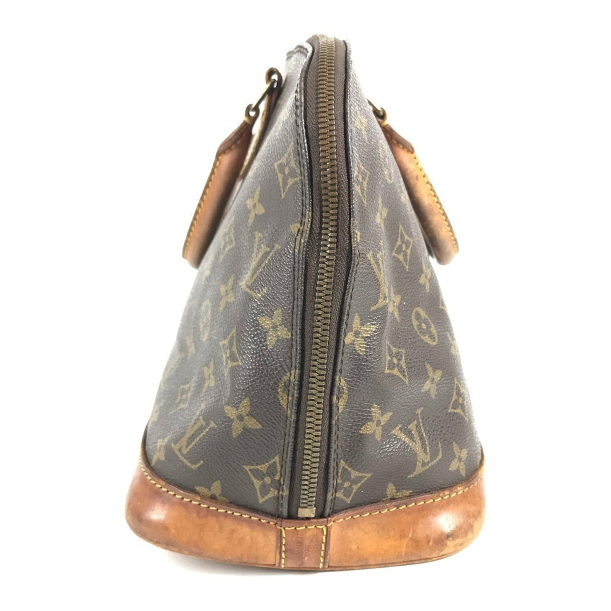 Louis Vuitton Brown Monogram Canvas Handbag Tote Bag (Pre-Owned)