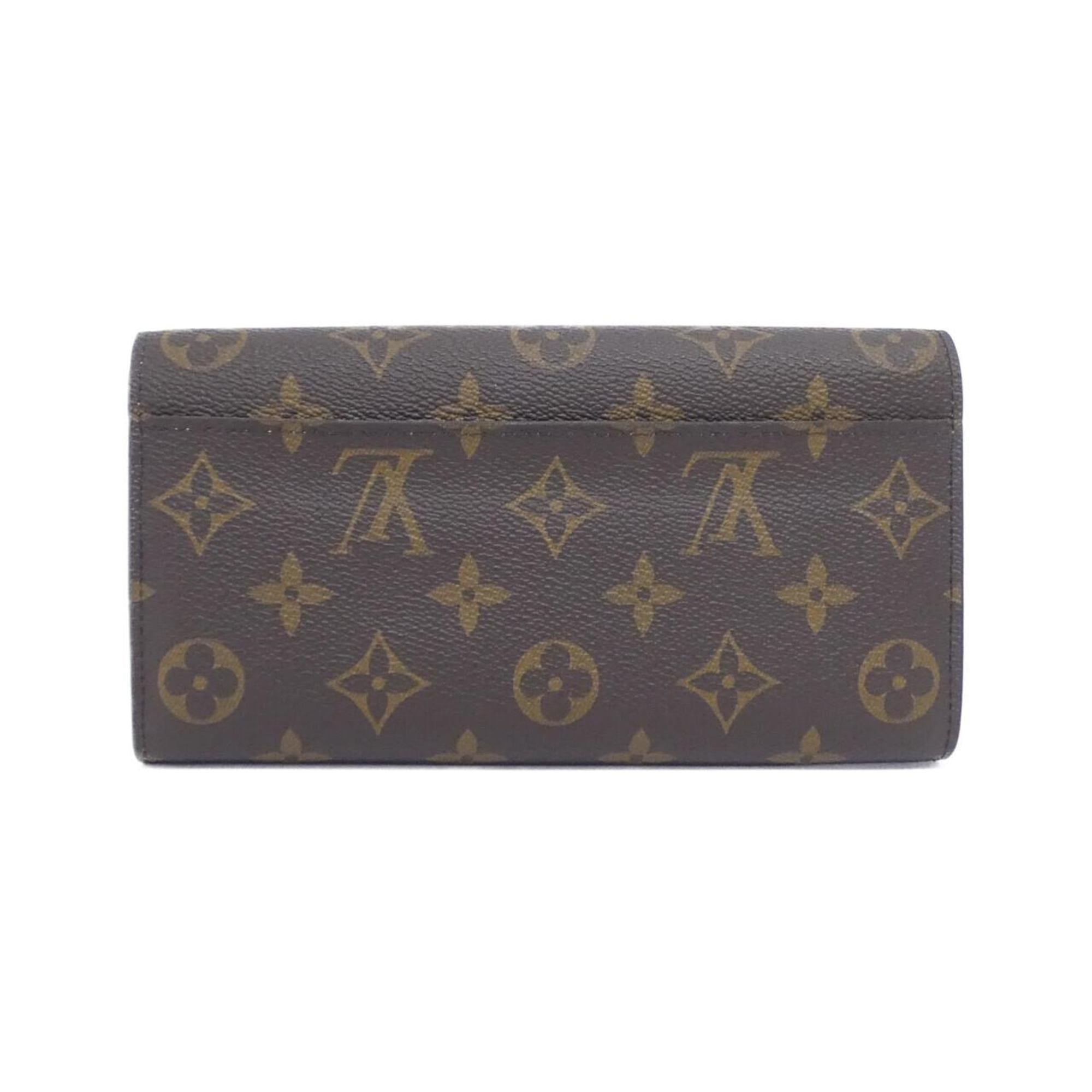 Louis Vuitton Brown Rose Ballerine Coated Canvas Long Wallet (Tri-Fold) (Pre-Owned)