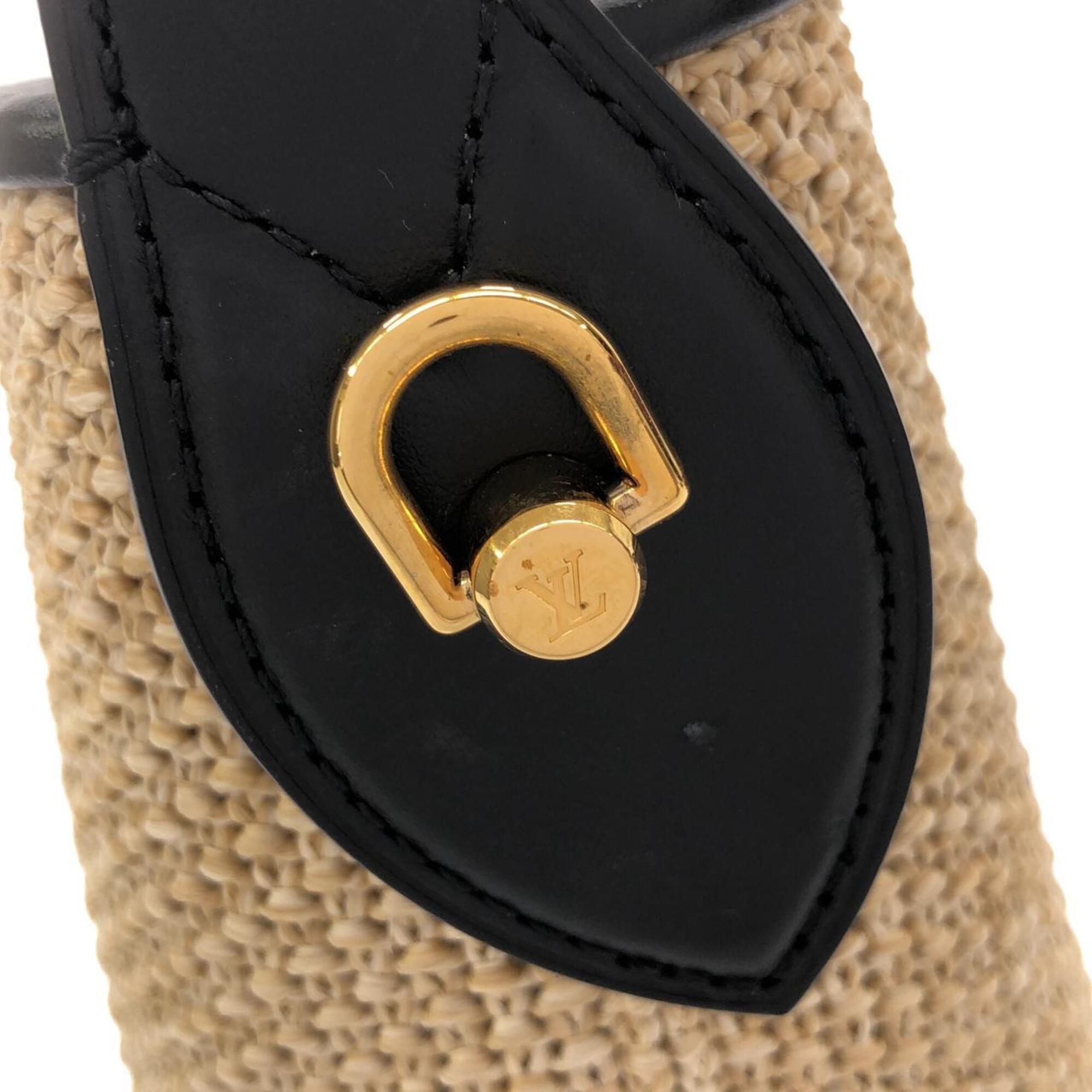 Louis Vuitton Black Raffia Handbag (Pre-Owned)
