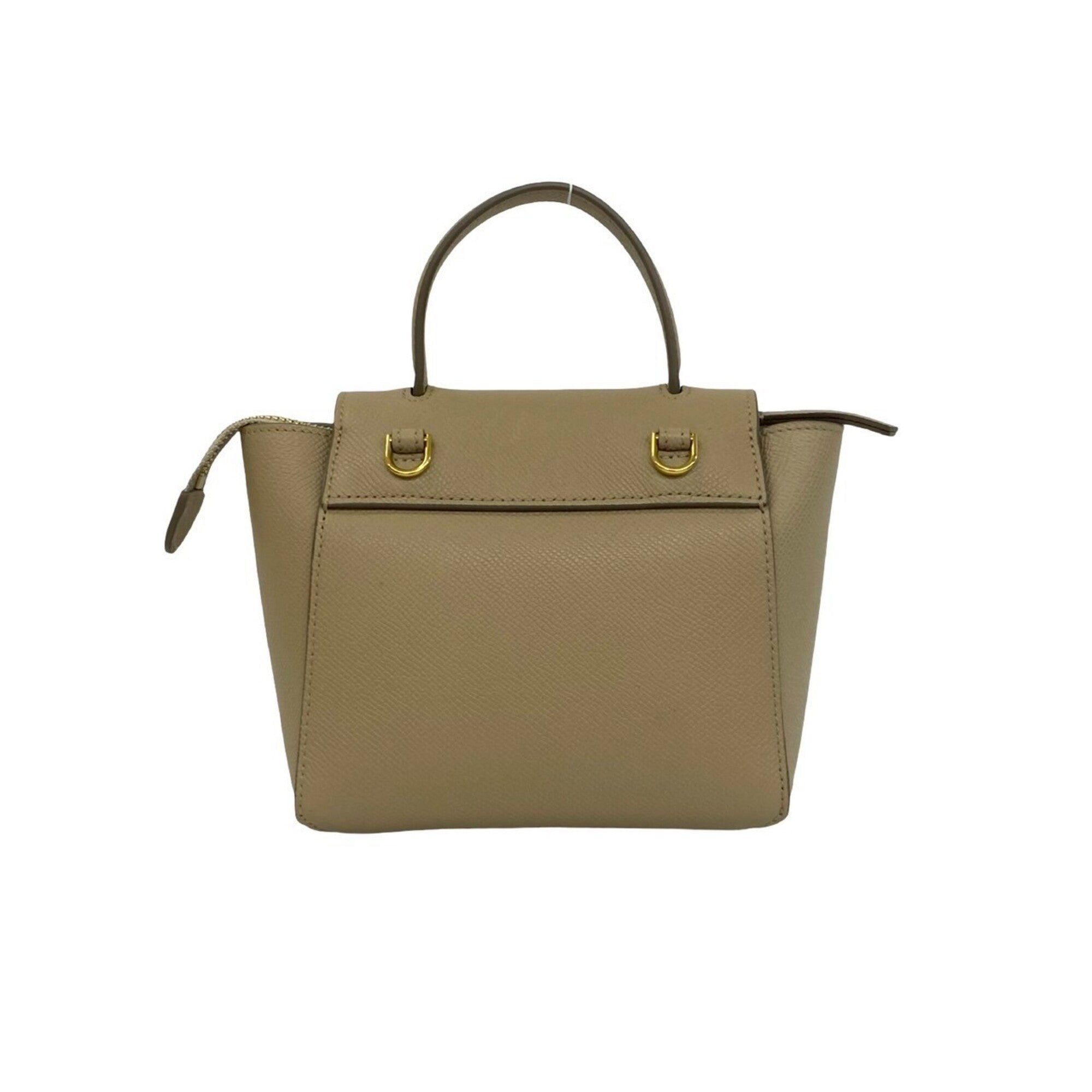 Celine Beige Leather Handbag Pochette Shoulder Bag (Pre-Owned)