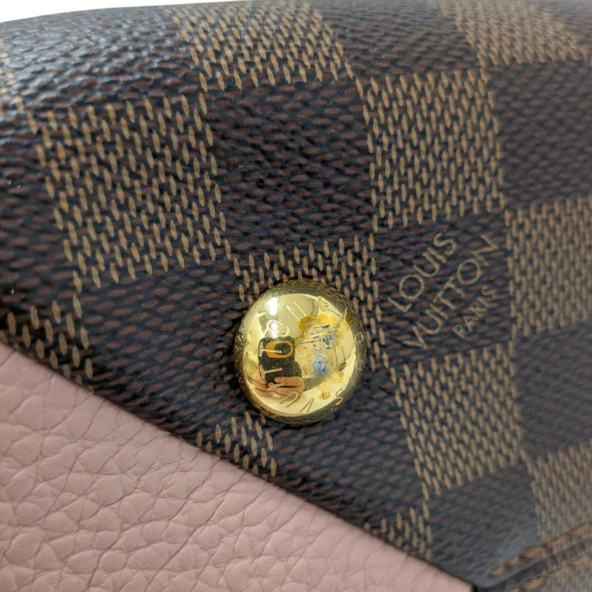 Louis Vuitton Brown Damier Canvas Magnolia Pink Damier Canvas Handbag Shoulder Bag (Pre-Owned)
