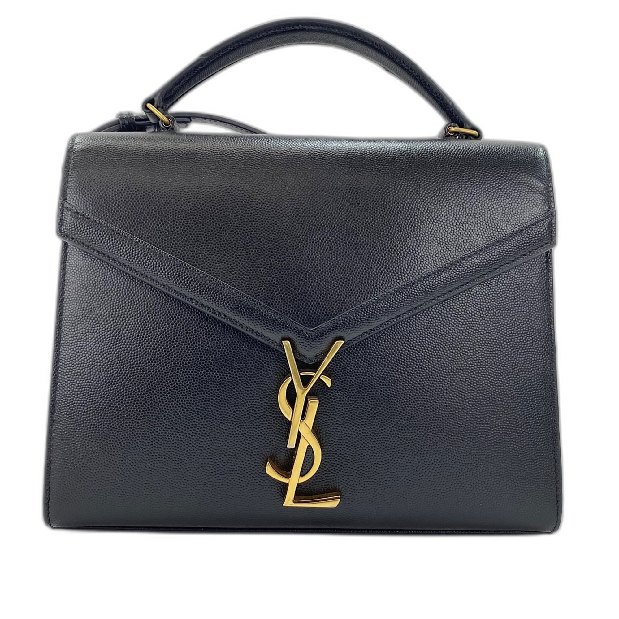 Yves Saint Laurent Cassandre Black Handbag (Pre-Owned)