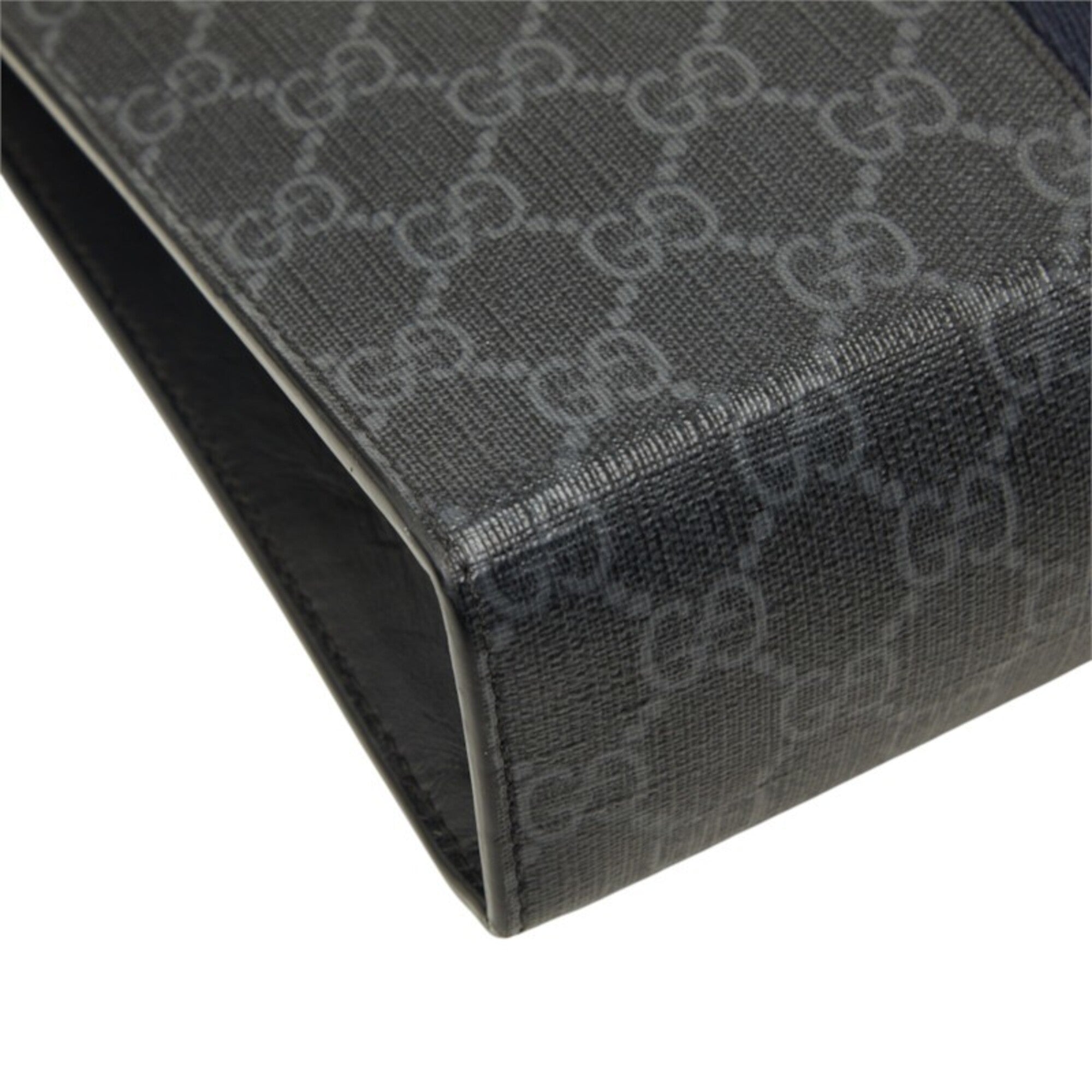 Gucci Gray Pvc Leather Clutch Bag (Pre-Owned)