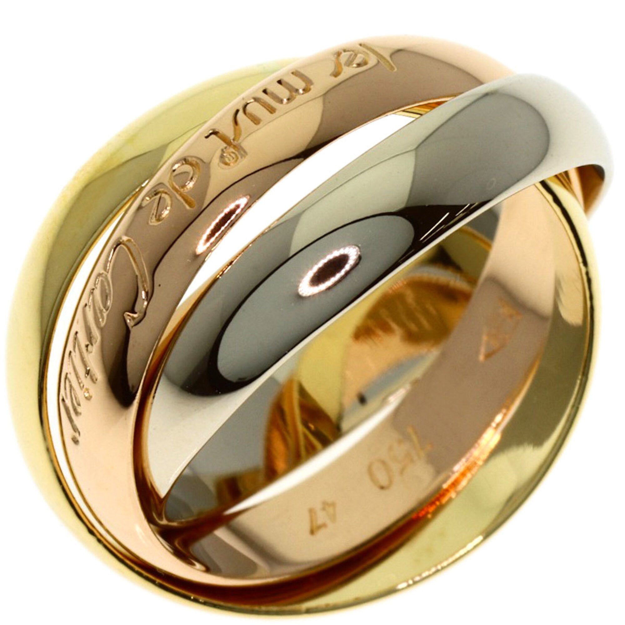 Cartier Yellow Gold (18K) Pink Gold (18K) White Gold (18K) Band Ring (Pre-Owned)