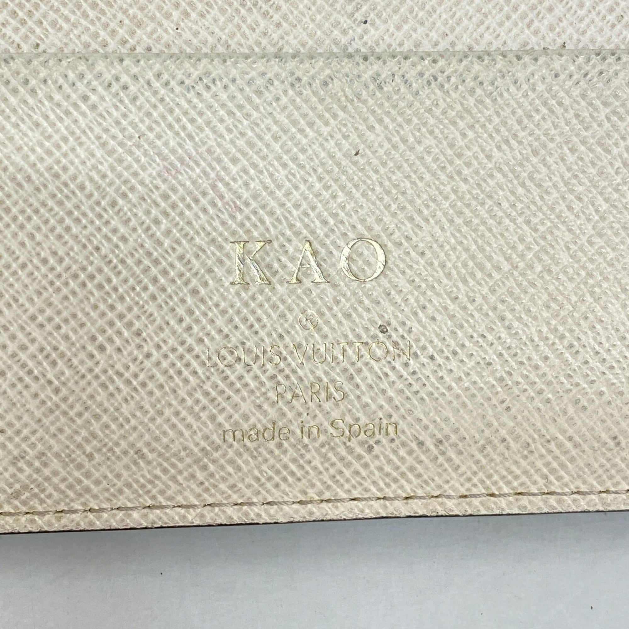 Louis Vuitton Brown Lv Off White Long Wallet (Bi-Fold) (Pre-Owned)