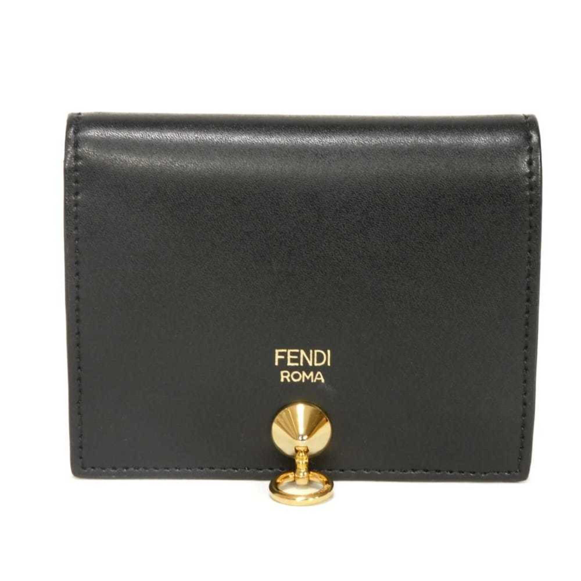 Fendi Black Leather Wallet (Bi-Fold) (Pre-Owned)
