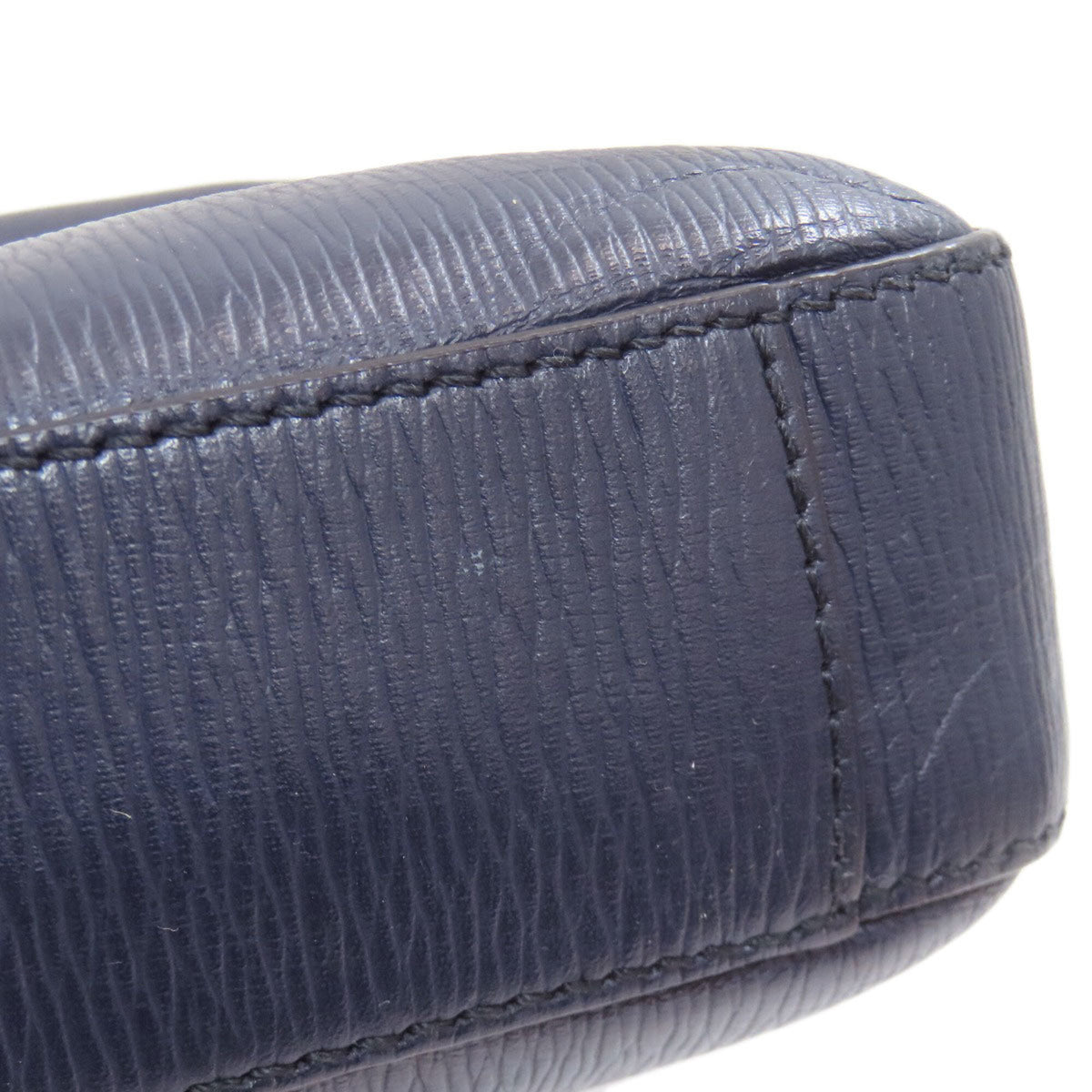 Salvatore Ferragamo Navy Leather Briefcase (Pre-Owned)