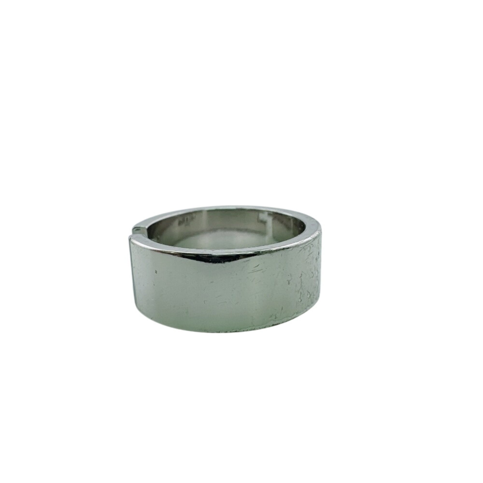 Fendi Silver Metal Band Ring (Pre-Owned)