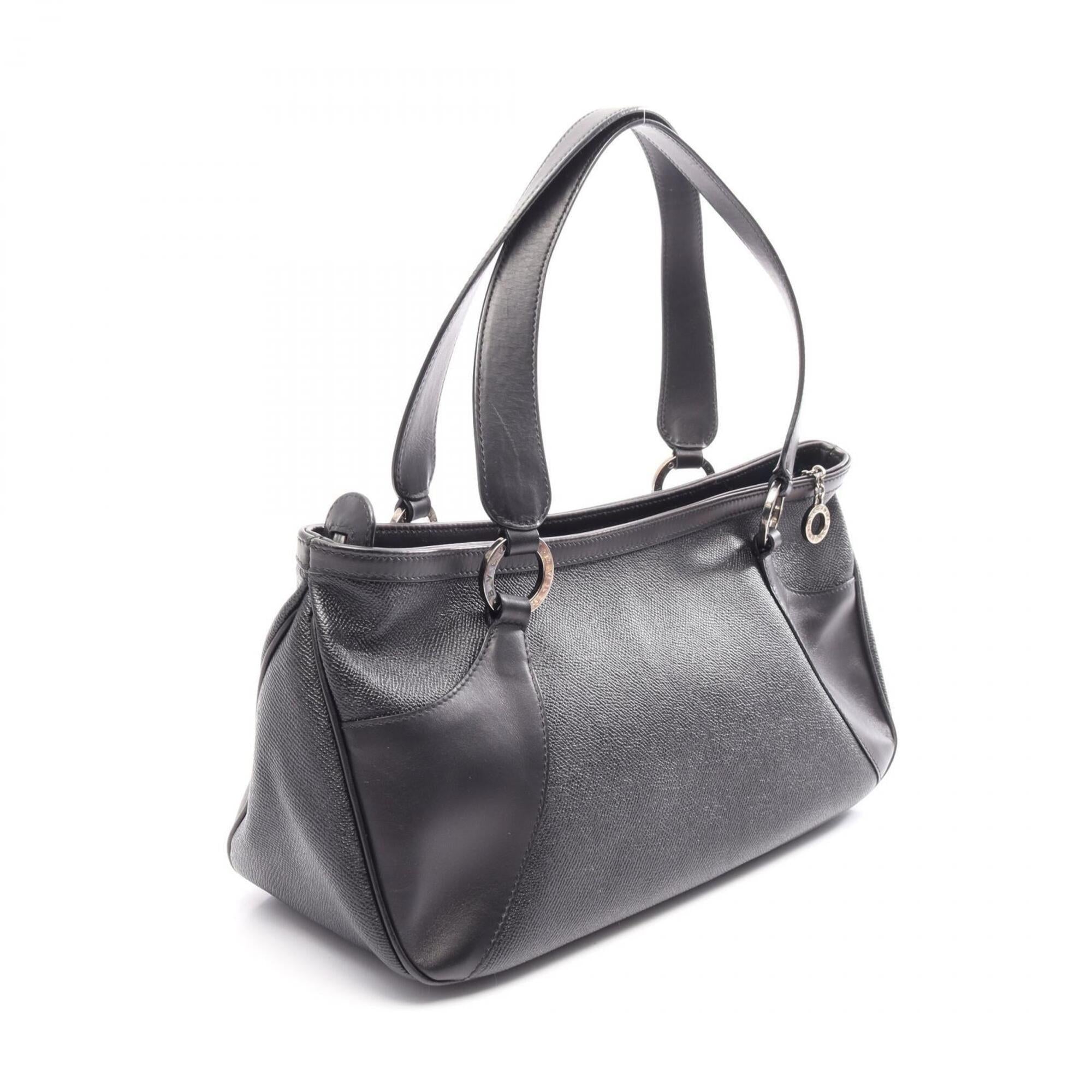 Bvlgari Black Leather Handbag (Pre-Owned)