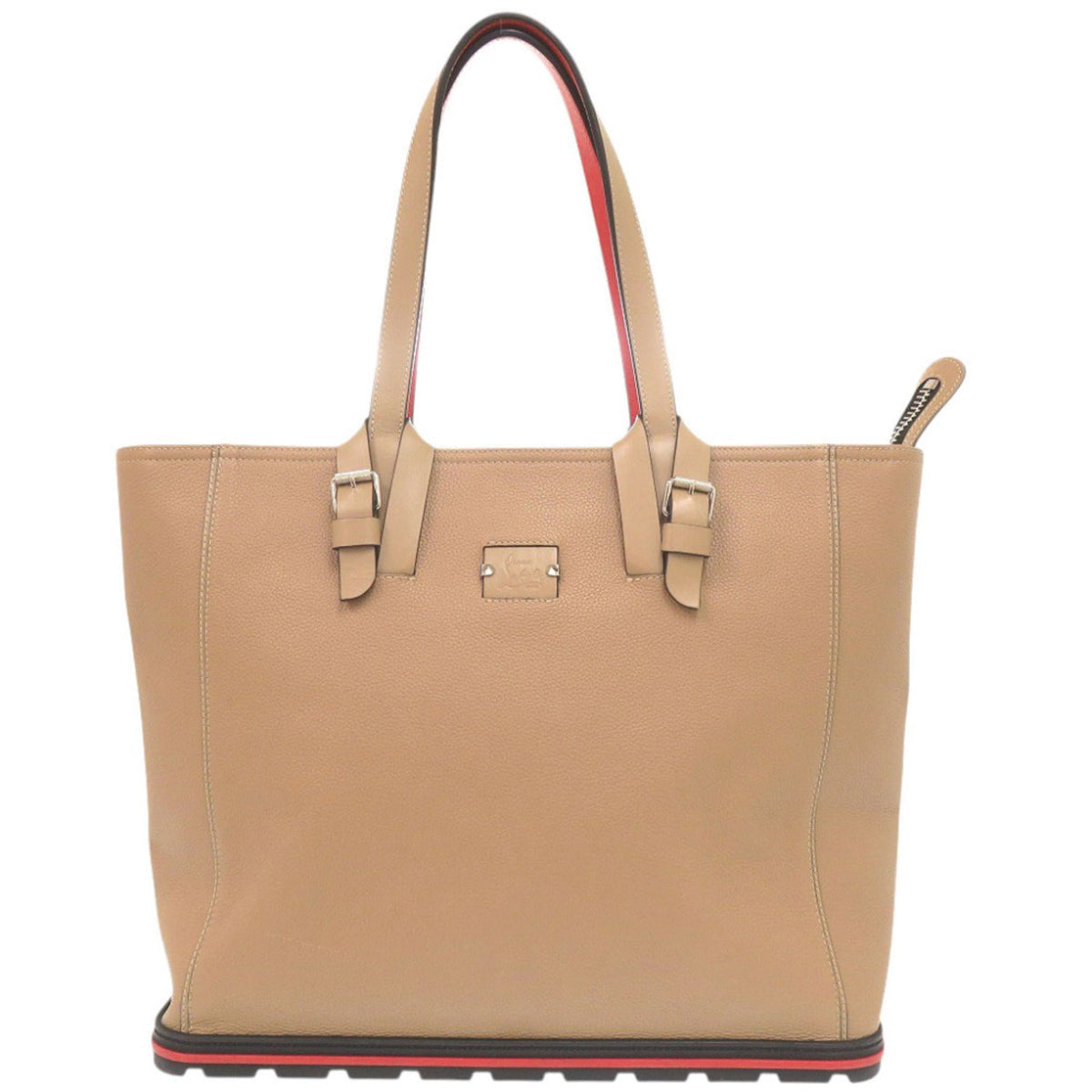 Christian Louboutin Beige Leather Tote Bag (Pre-Owned)