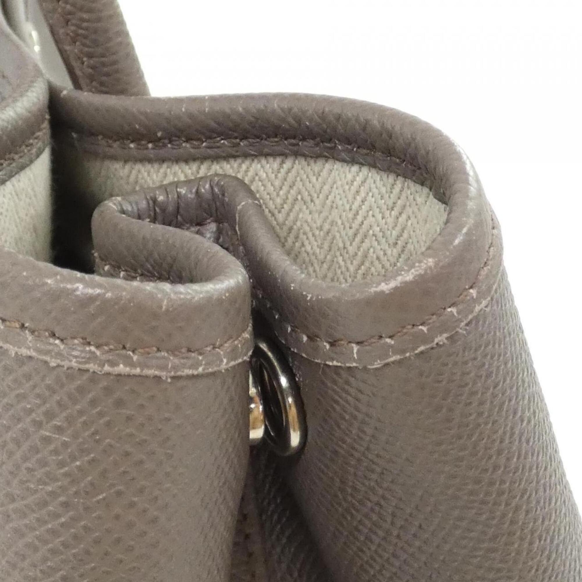 Hermes Etain Gray Epsom Leather Handbag (Pre-Owned)