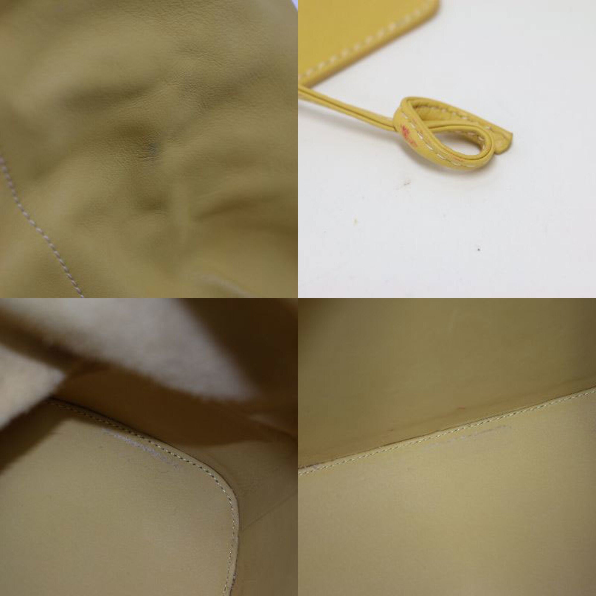 Loewe Yellow Leather Backpack (Pre-Owned)