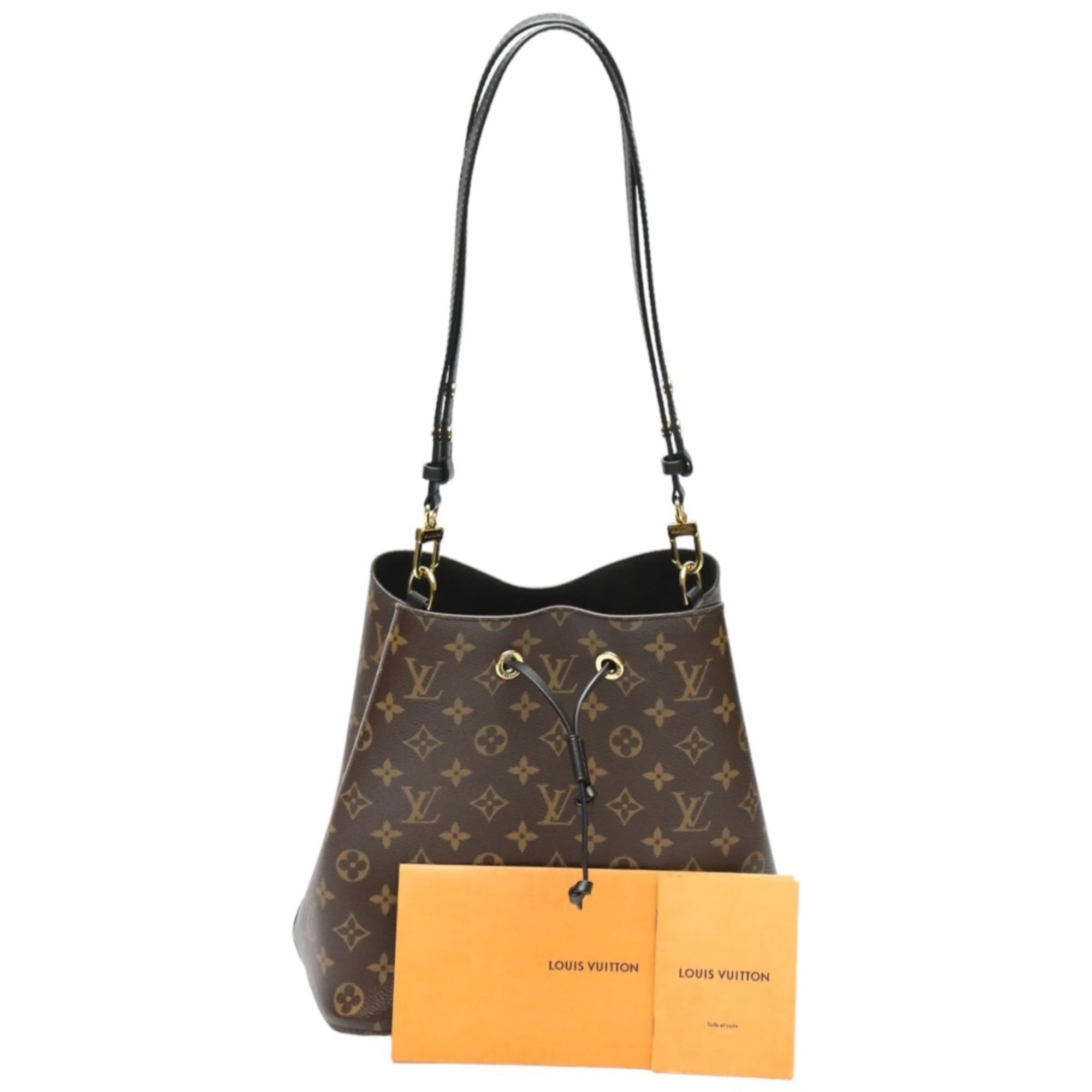 Louis Vuitton Brown Noir Monogram Canvas Shoulder Bag (Pre-Owned)