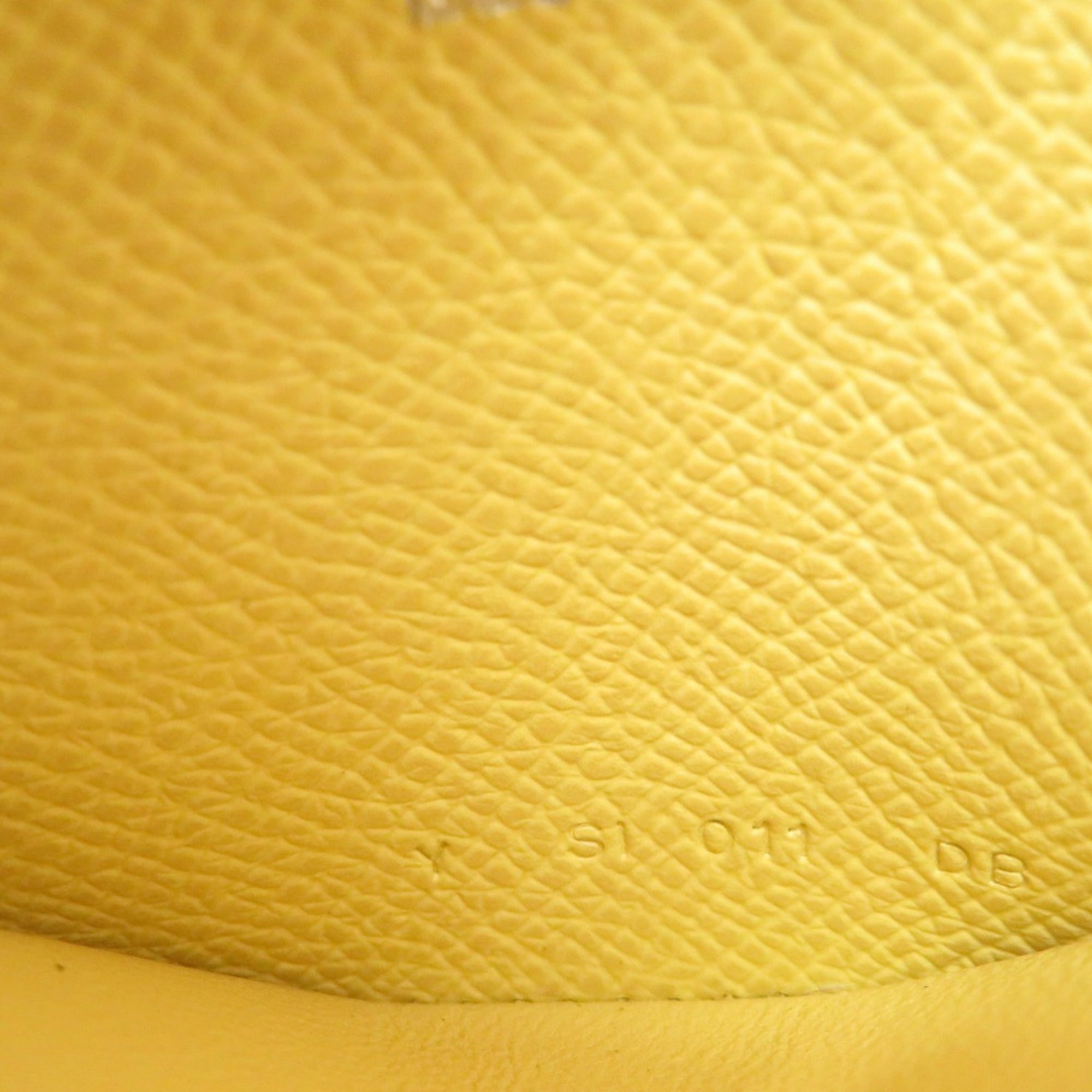 Hermes Yellow Epsom Leather Coin Purse/Coin Case (Pre-Owned)
