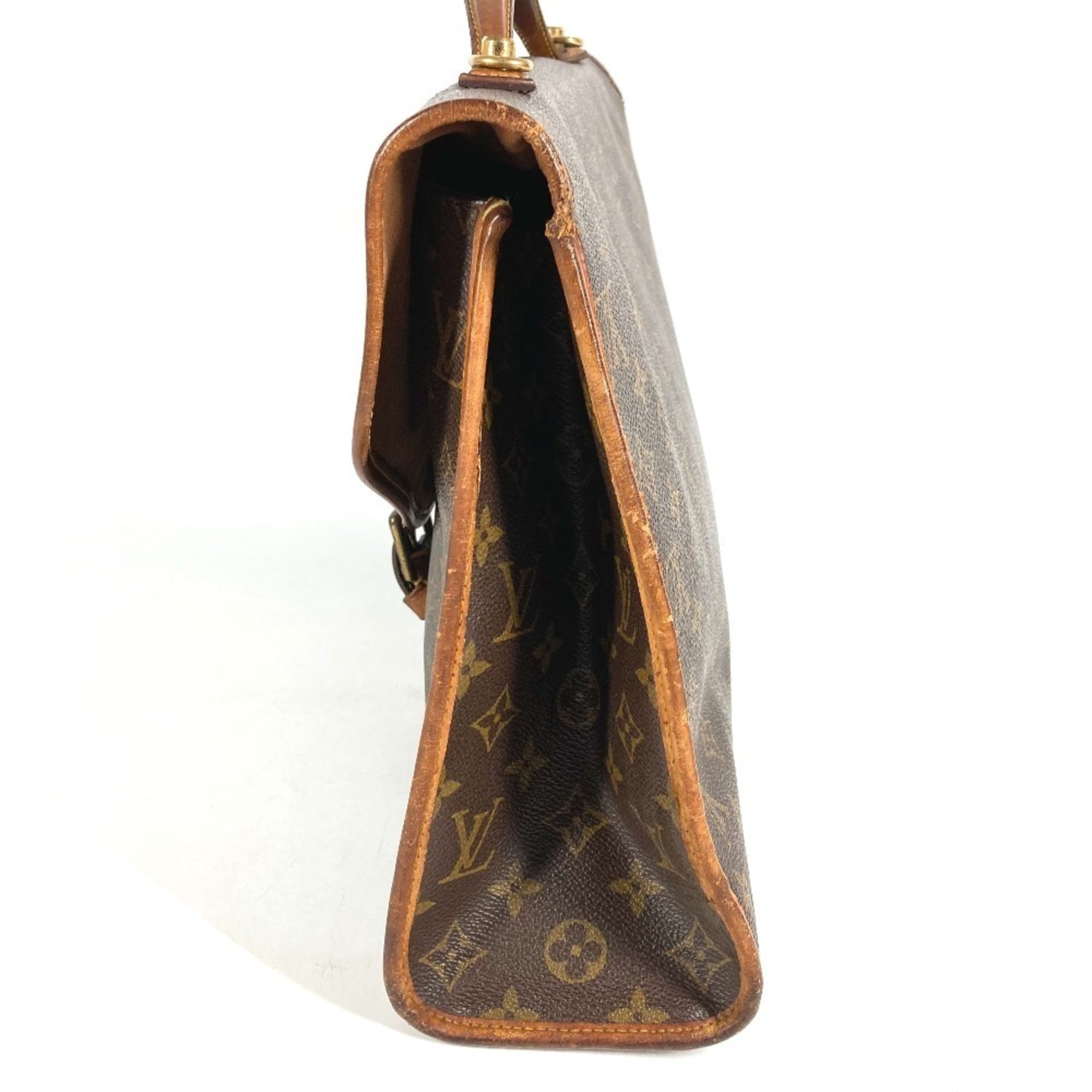 Louis Vuitton Brown Monogram Monogram Briefcase Handbag (Pre-Owned)