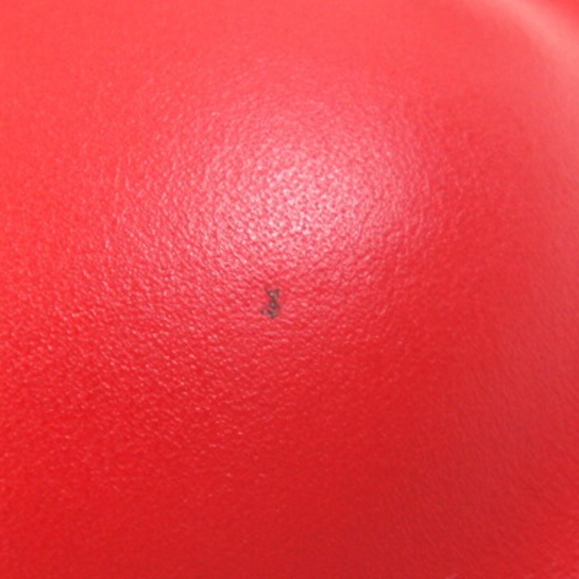 Kate Spade Dark Green Red Color Leather Pochette Shoulder Bag (Pre-Owned)