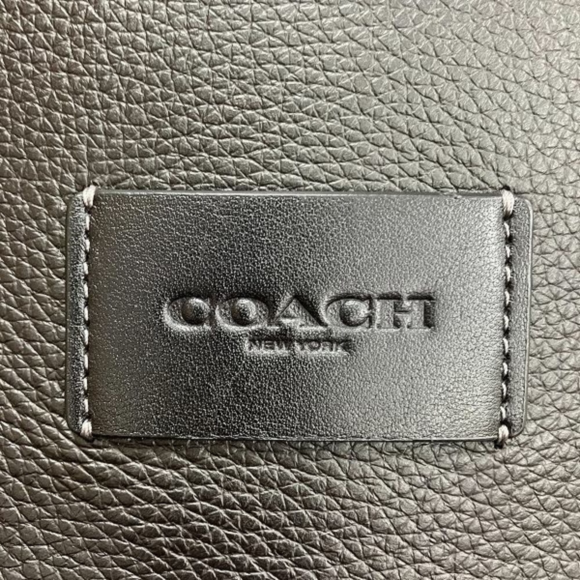 Coach Black Signature Line Shoulder Bag (Pre-Owned)