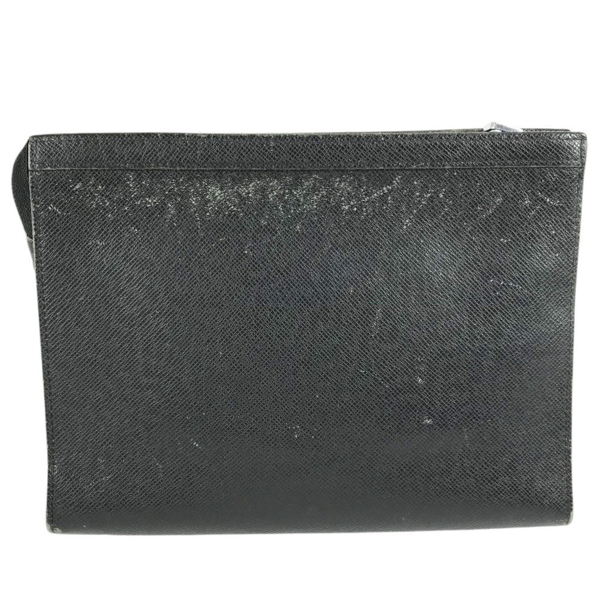 Louis Vuitton Ardoise Black Taiga Leather Clutch Bag Pochette Pouch (Pre-Owned)