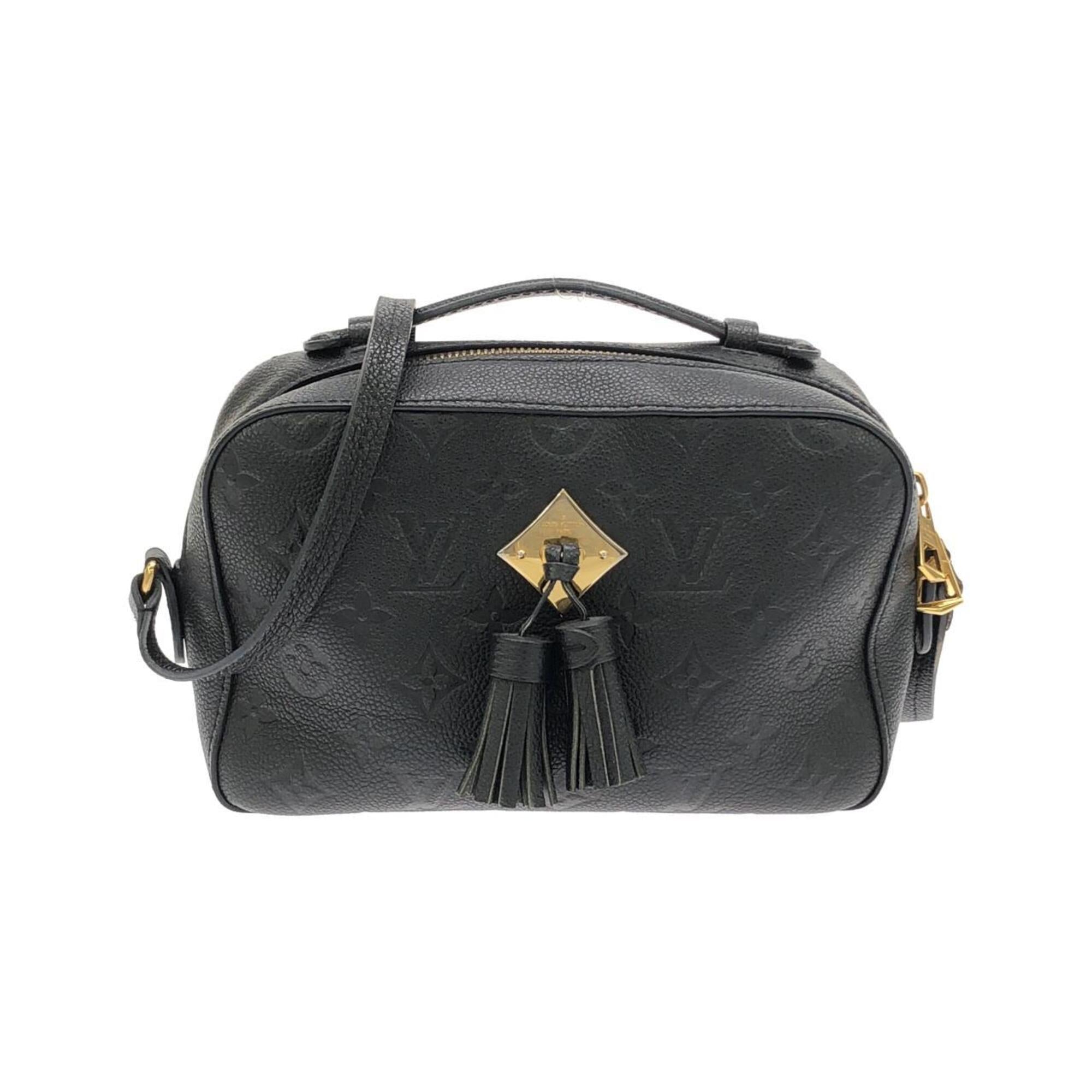 Louis Vuitton Black Leather Shoulder Bag (Pre-Owned)