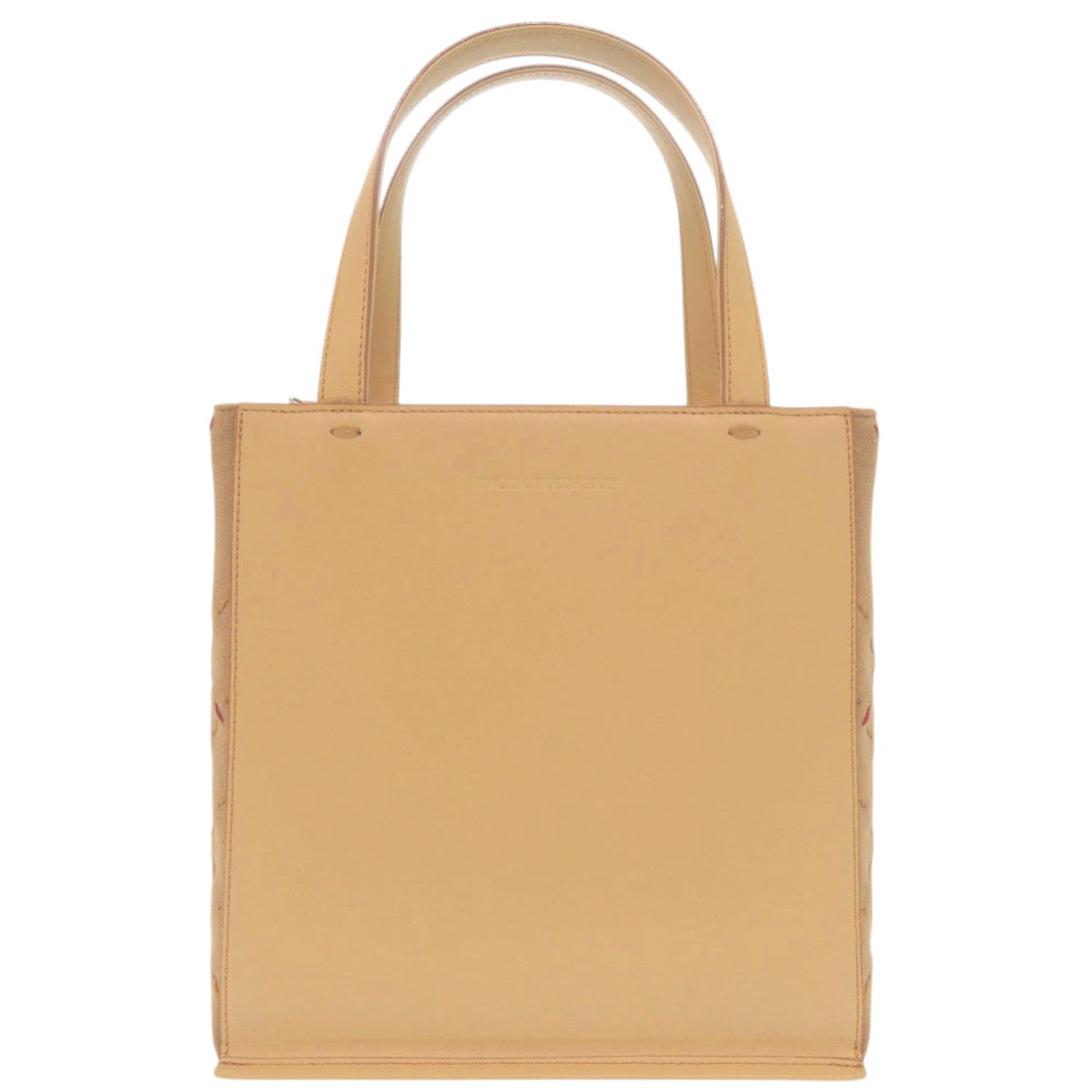 Burberry Beige Bordeaux Leather Handbag (Pre-Owned)