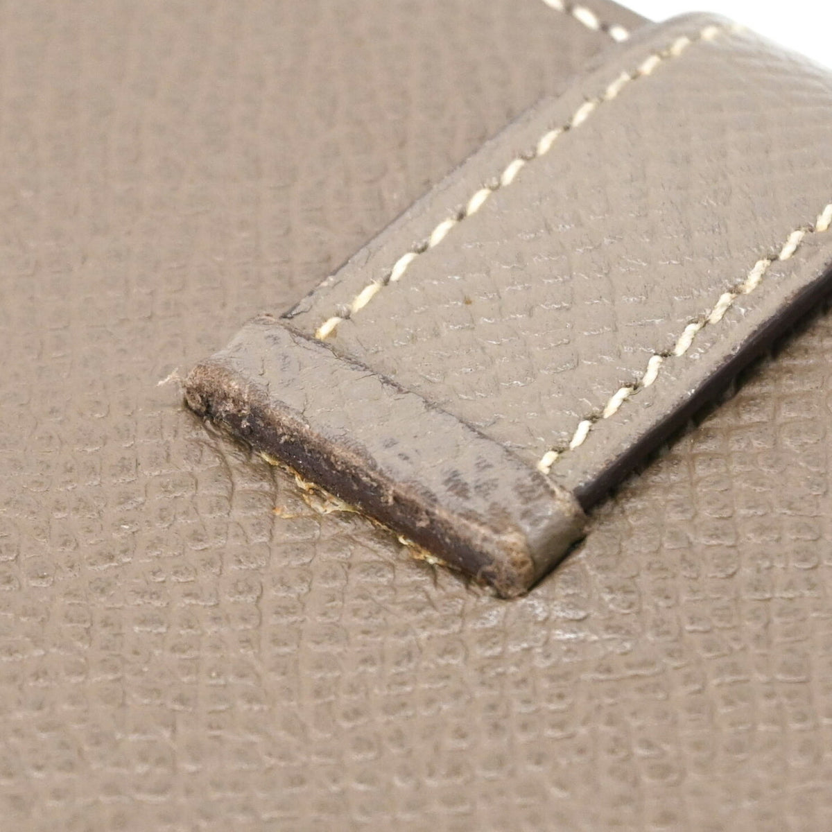 Hermes Grayish Epsom Leather Coin Purse/Coin Case (Pre-Owned)