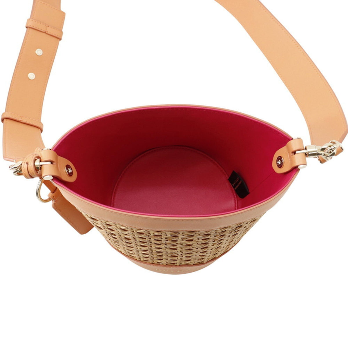 Bvlgari Orange Leather Wisteria Vine Shoulder Bag (Pre-Owned)