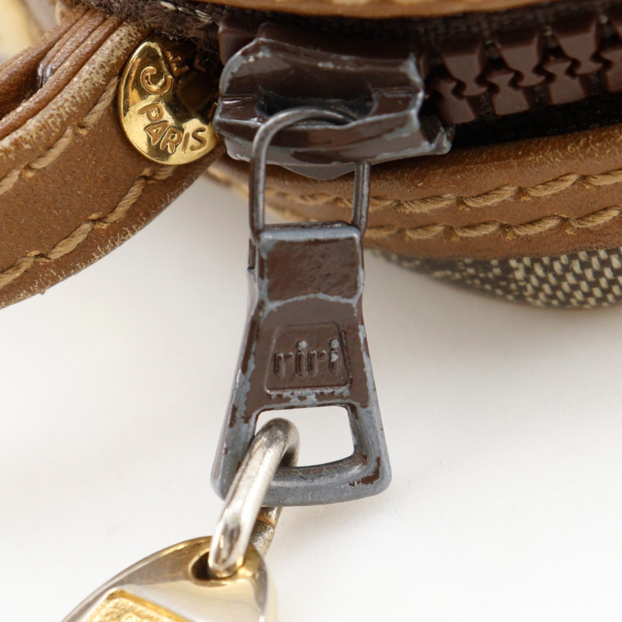 Celine Brown Pvc Clutch Bag (Pre-Owned)