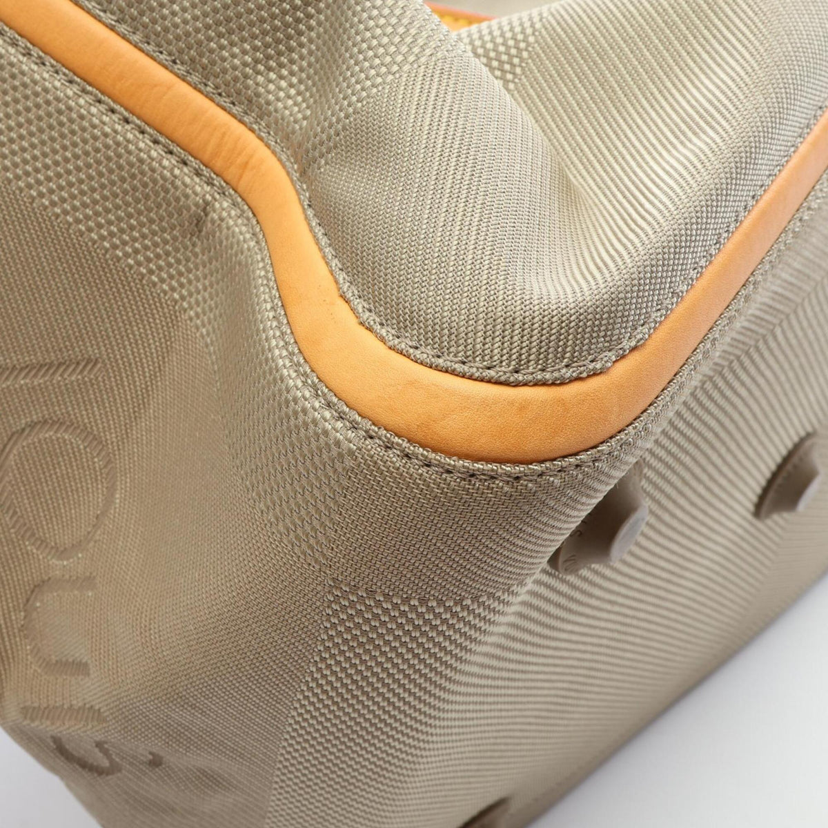 Louis Vuitton Beige Brown Sable Damier Geant Leather Nylon Canvas Boston Bag Handbag (Pre-Owned)