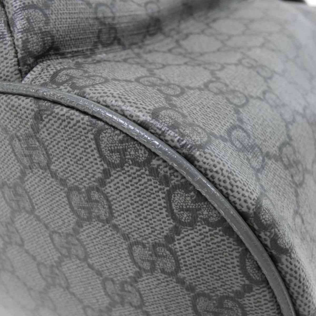 Gucci Black Gray Gg Supreme Backpack (Pre-Owned)