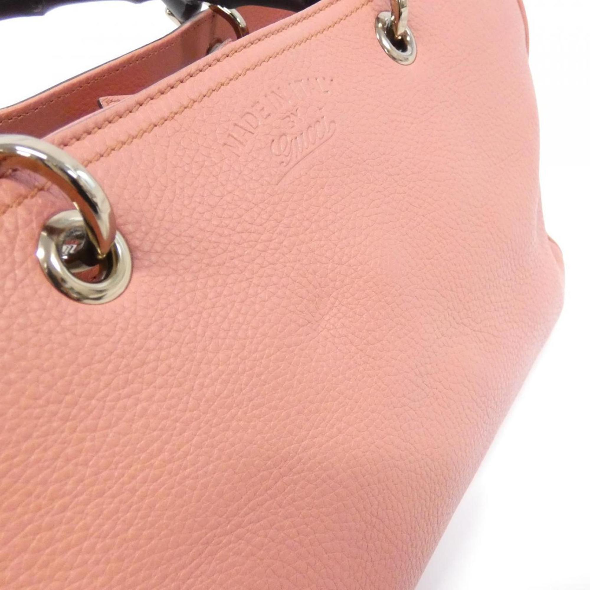 Gucci Pink Leather Handbag (Pre-Owned)