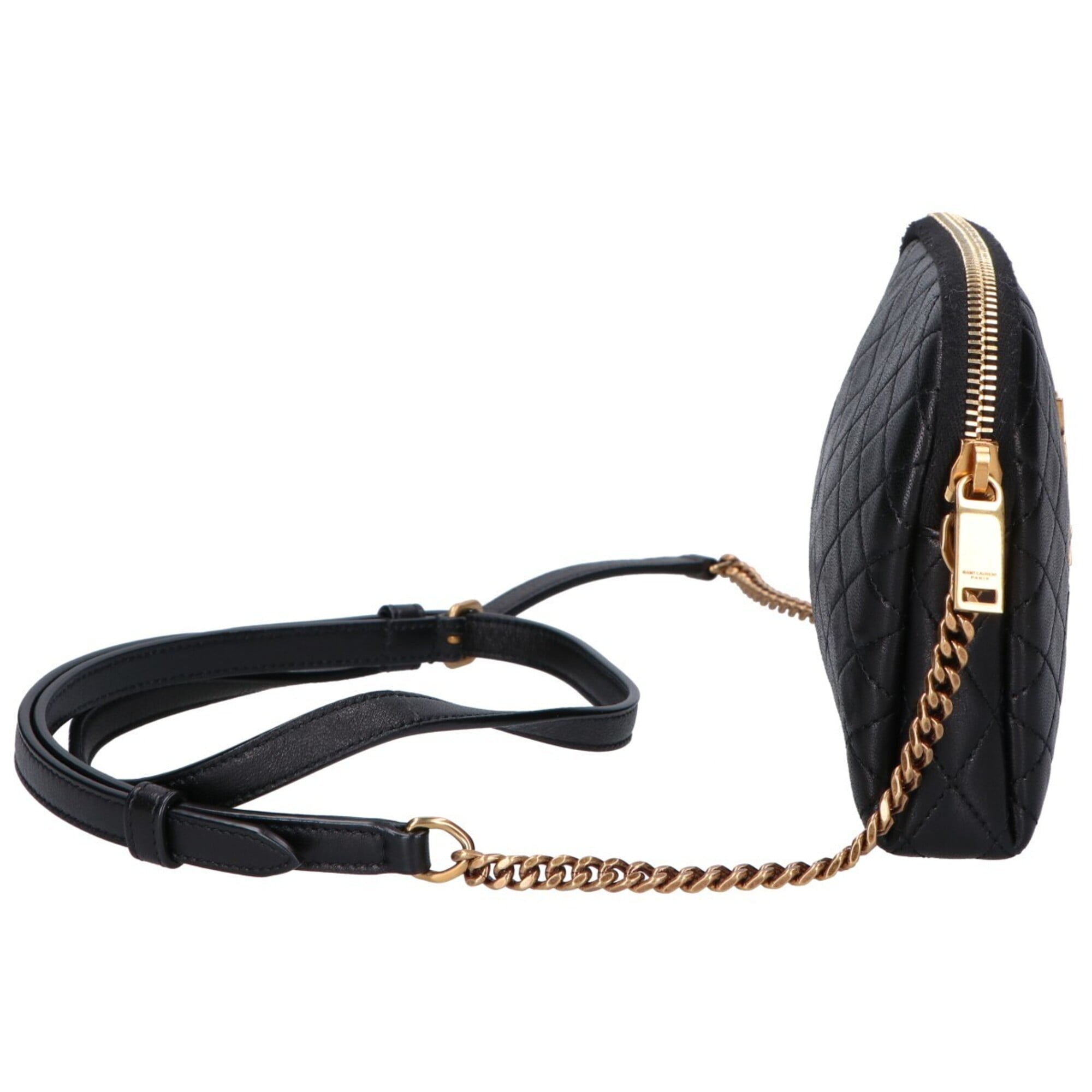 Yves Saint Laurent Black Leather Shoulder Bag (Pre-Owned)
